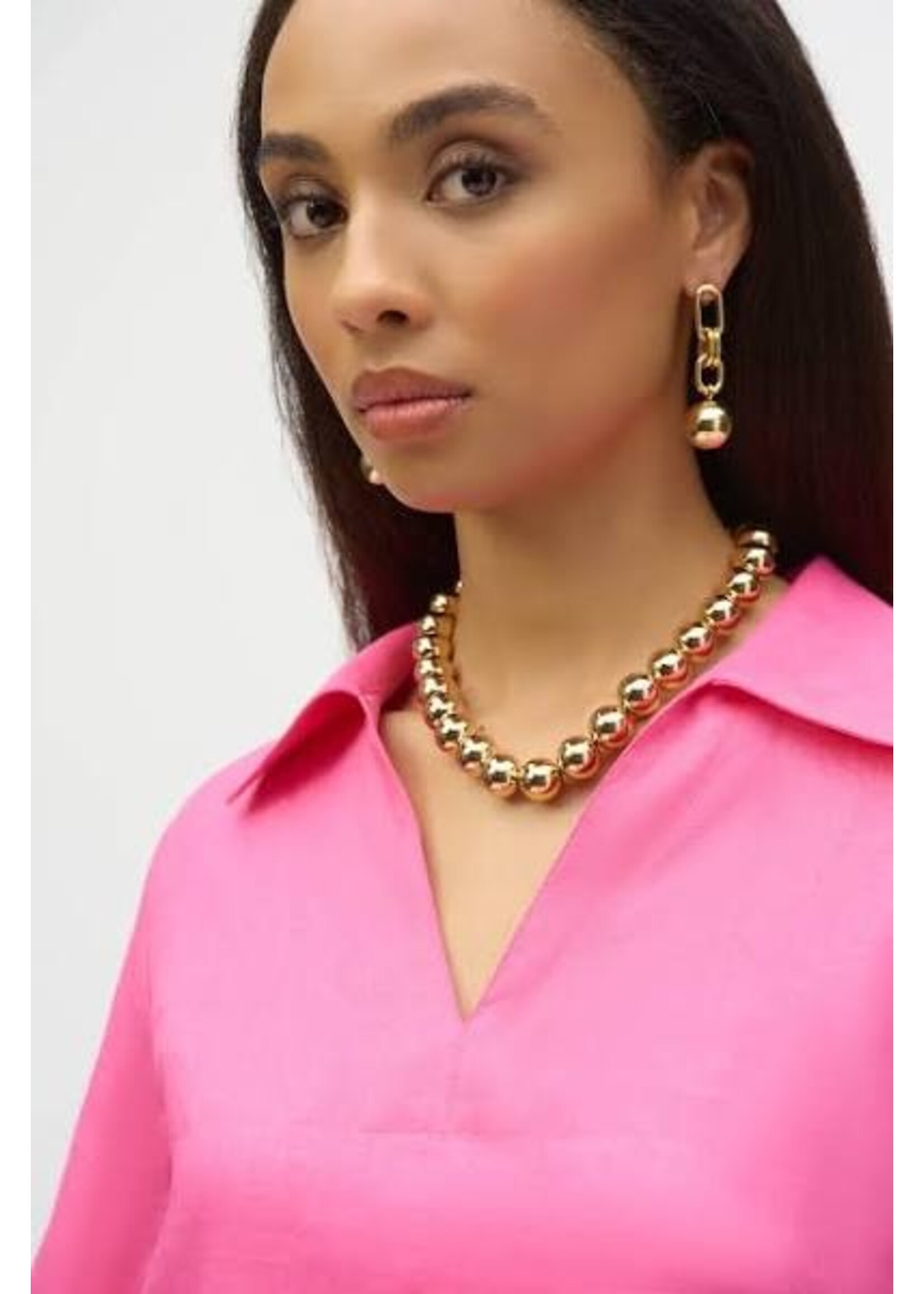 Joseph Ribkoff Joseph Ribkoff - Casual V-Neck Button Top Style 252933