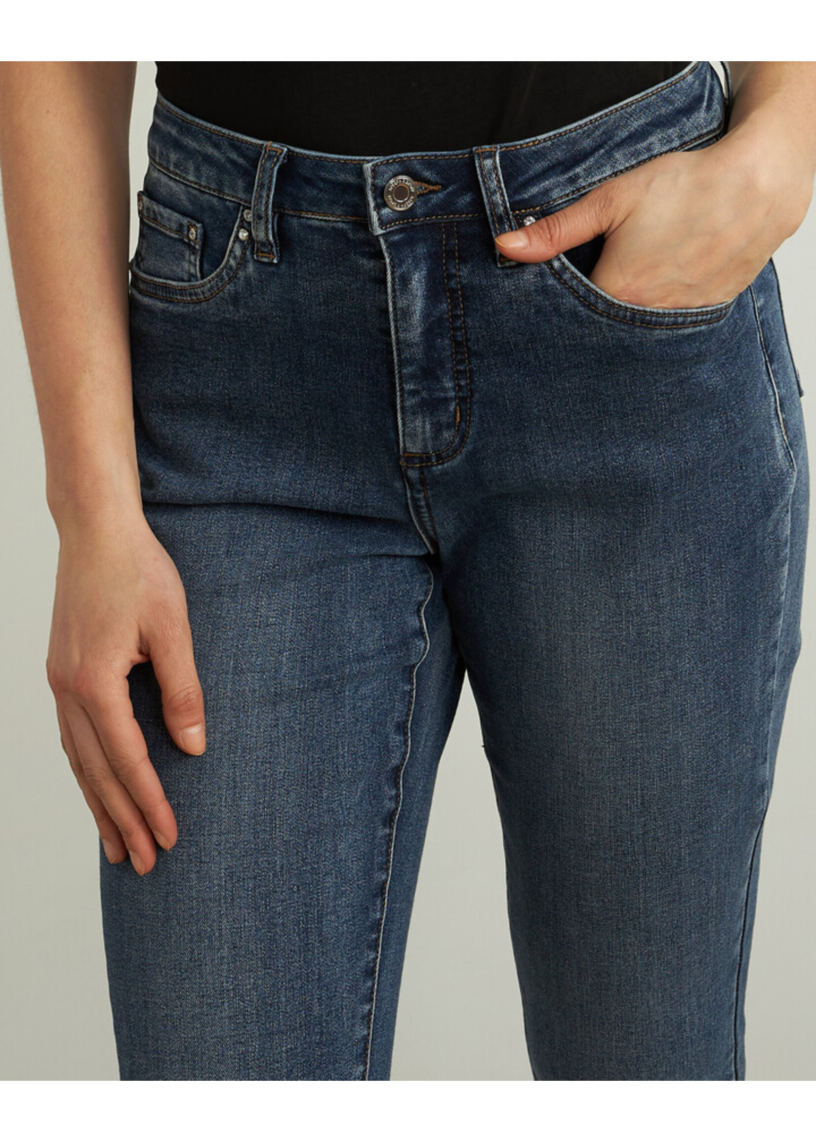 Joseph Ribkoff Joseph Ribkoff - Cropped Cuffed Jeans Style 213942S25