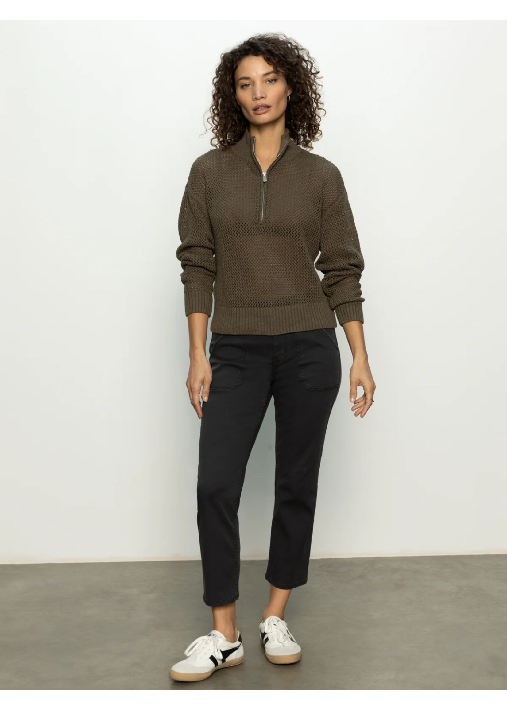 Sanctuary Sanctuary - Open Knit 1/2 Zip