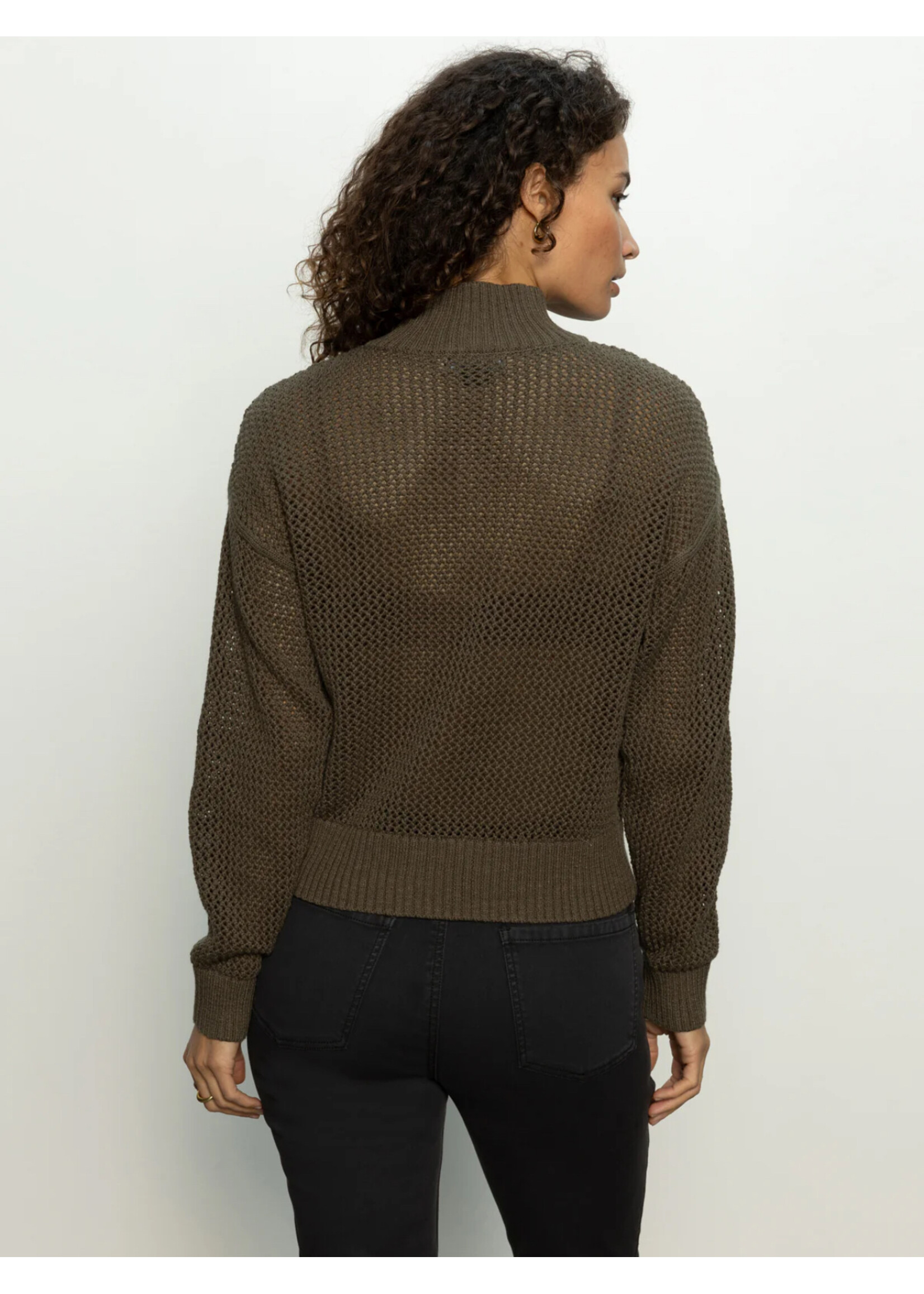 Sanctuary Sanctuary - Open Knit 1/2 Zip