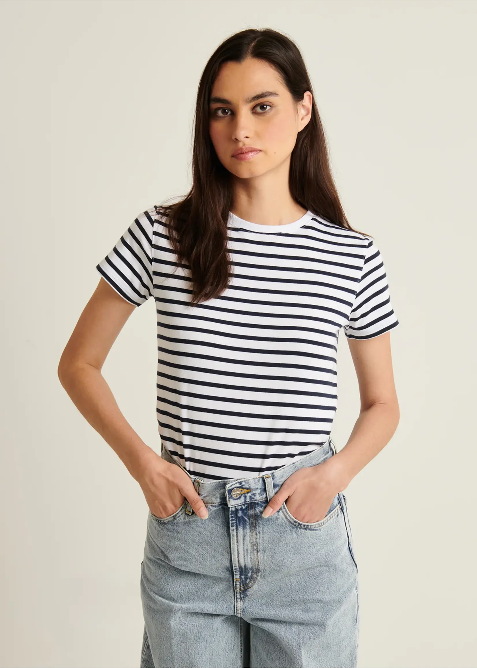 Patrick Assaraf Patrick Assaraf - Iconic Classic Stripe Crew