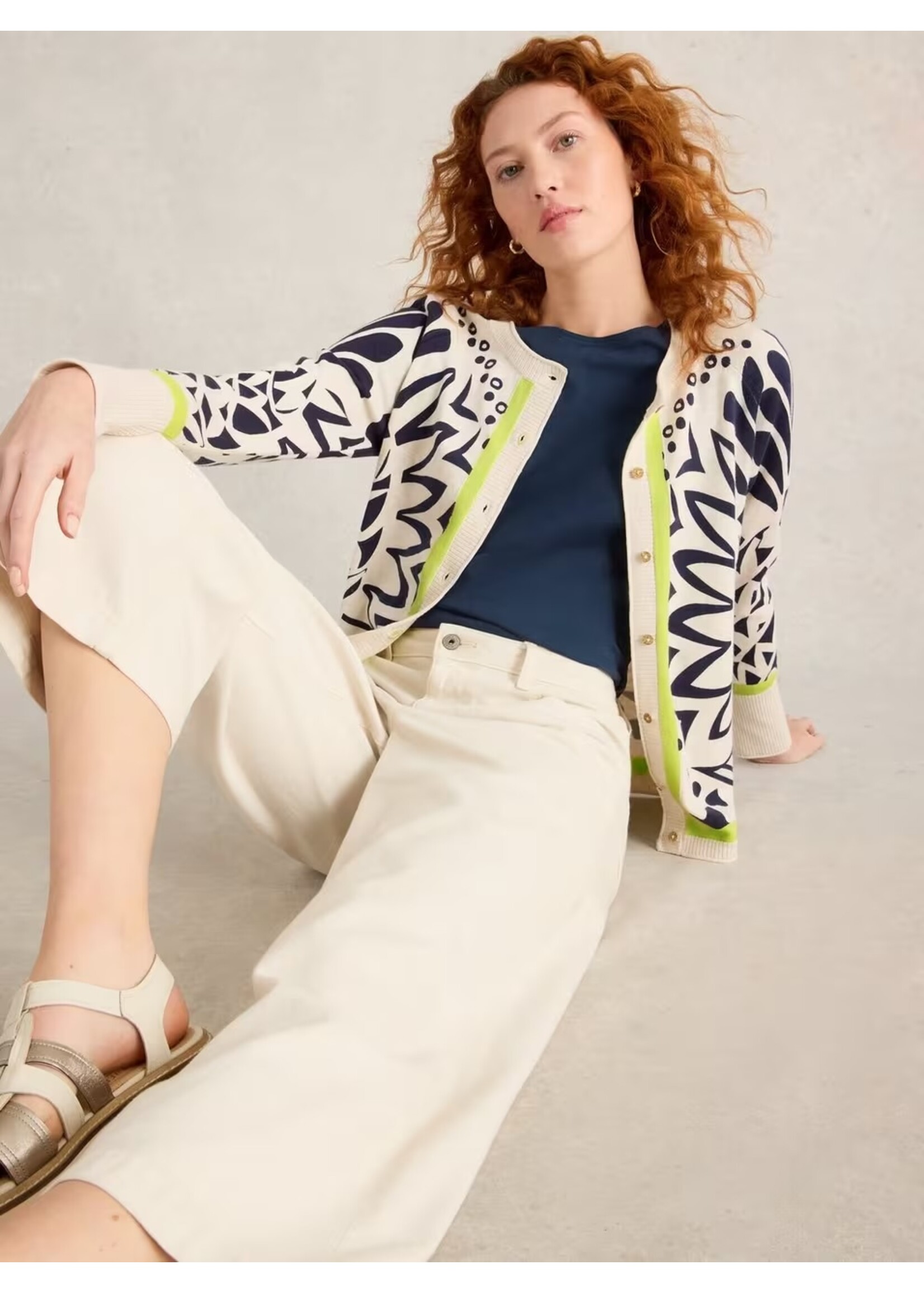 White Stuff Femme White Stuff - Lulu Printed Cardi