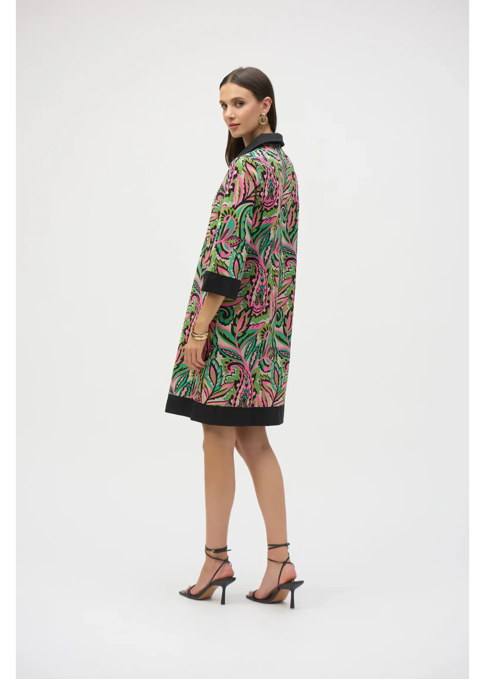 Joseph Ribkoff Joseph Ribkoff - Paisley Print A-Line Dress Style 252078