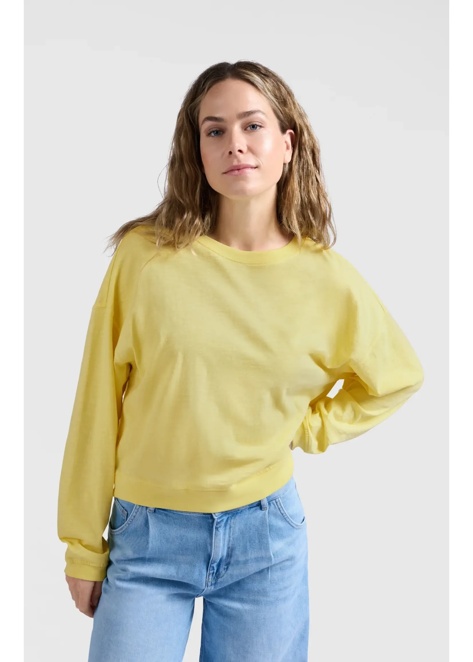 YAYA YAYA - Sweatshirt With Slub Effect