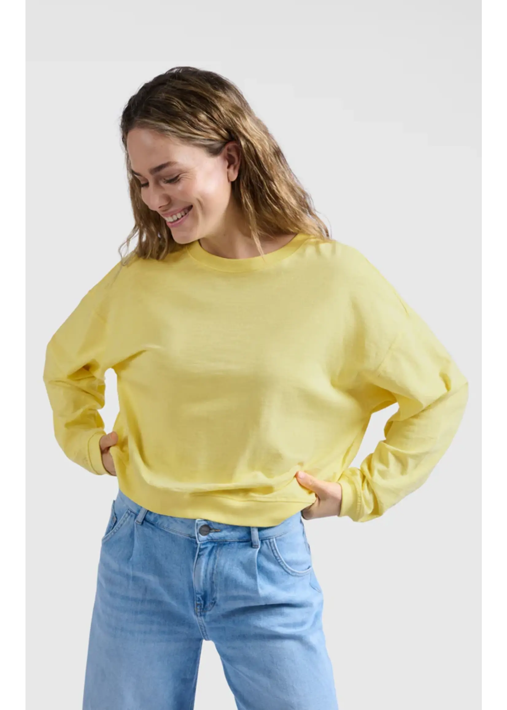 YAYA YAYA - Sweatshirt With Slub Effect