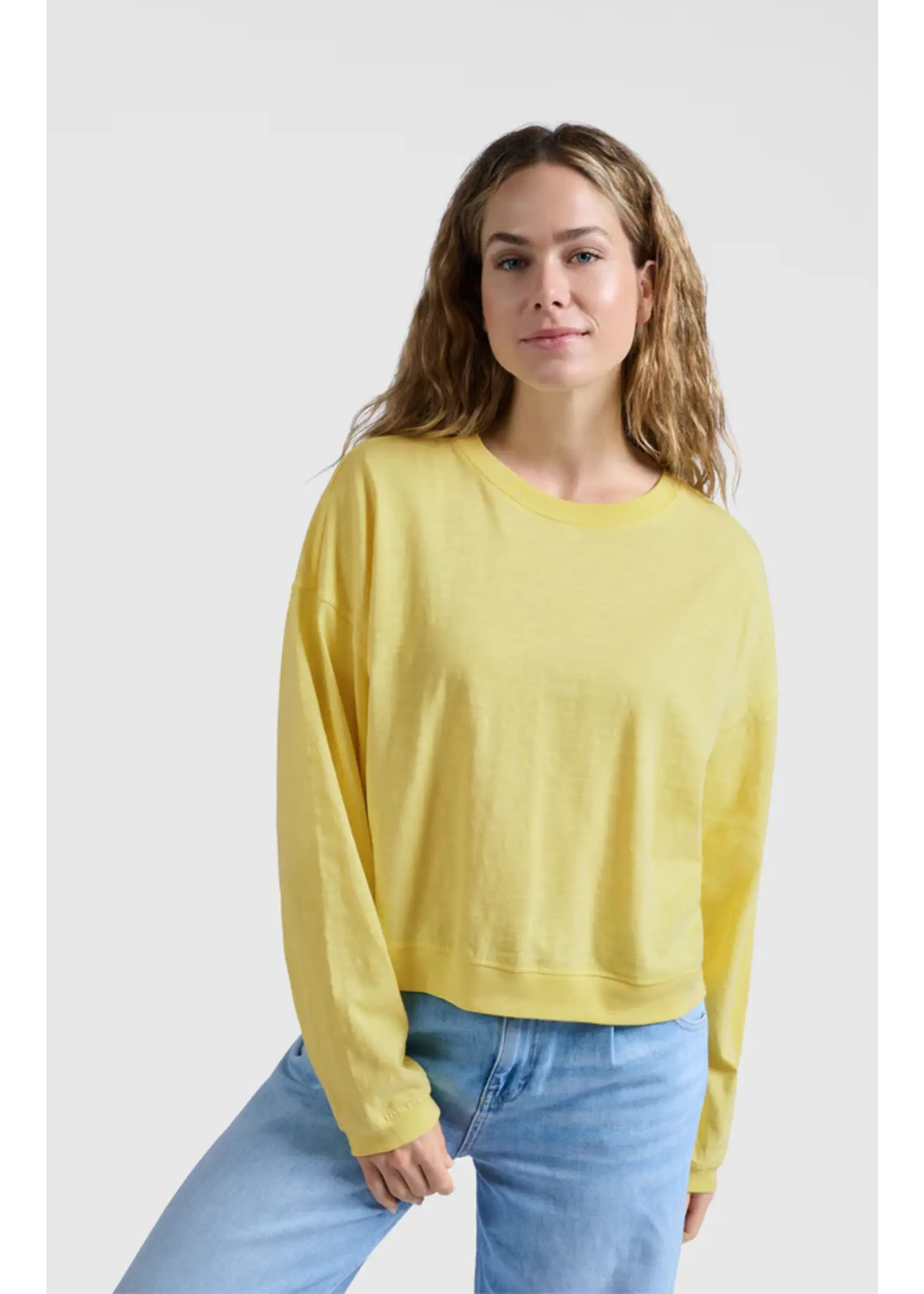 YAYA YAYA - Sweatshirt With Slub Effect