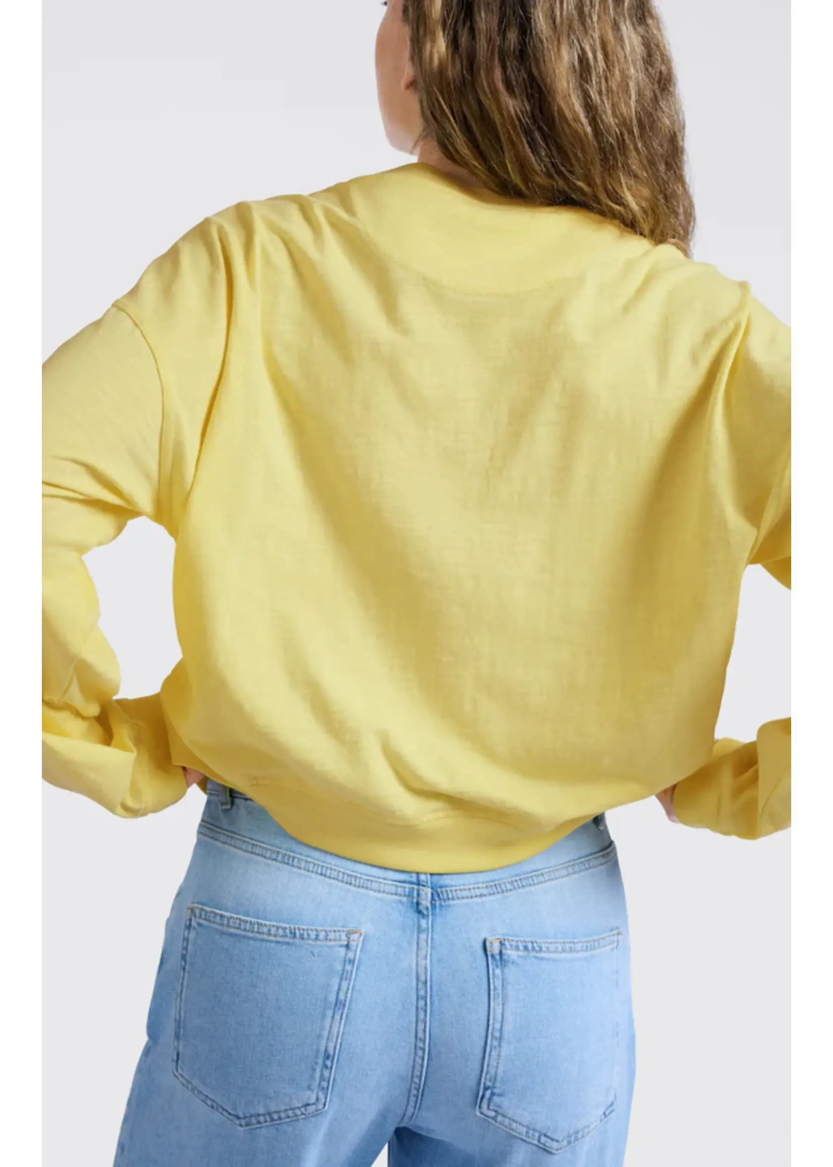 YAYA YAYA - Sweatshirt With Slub Effect
