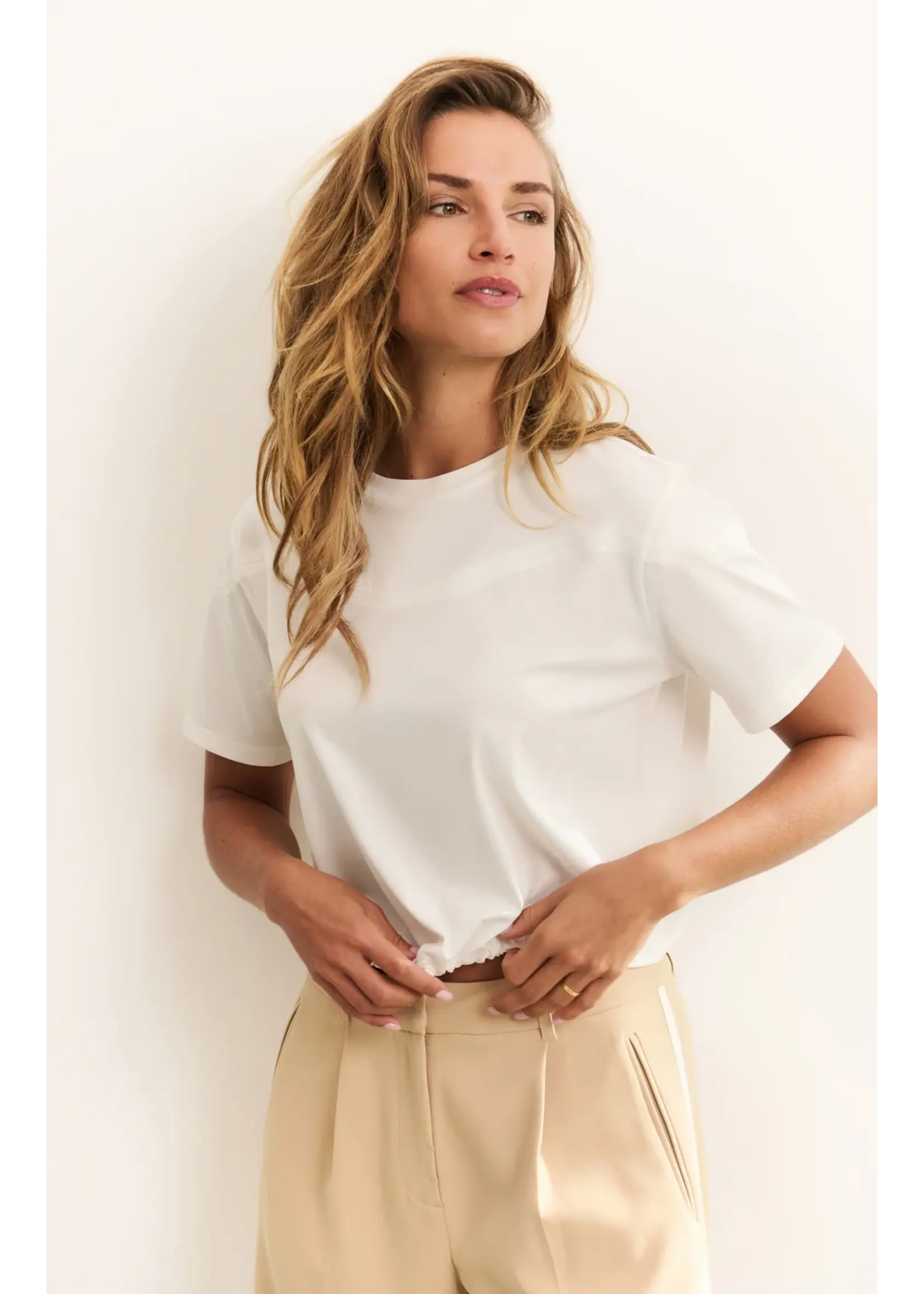 YAYA YAYA - Jersey Top With Elastic Drawcord