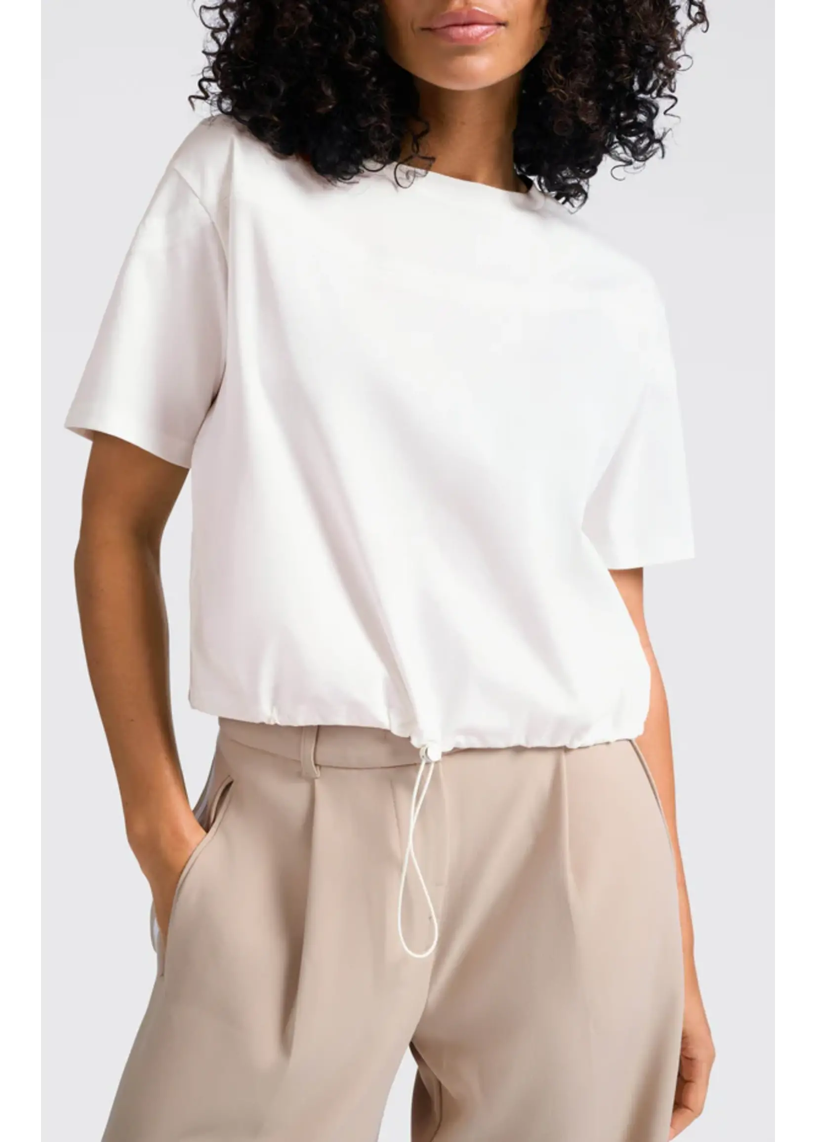 YAYA YAYA - Jersey Top With Elastic Drawcord