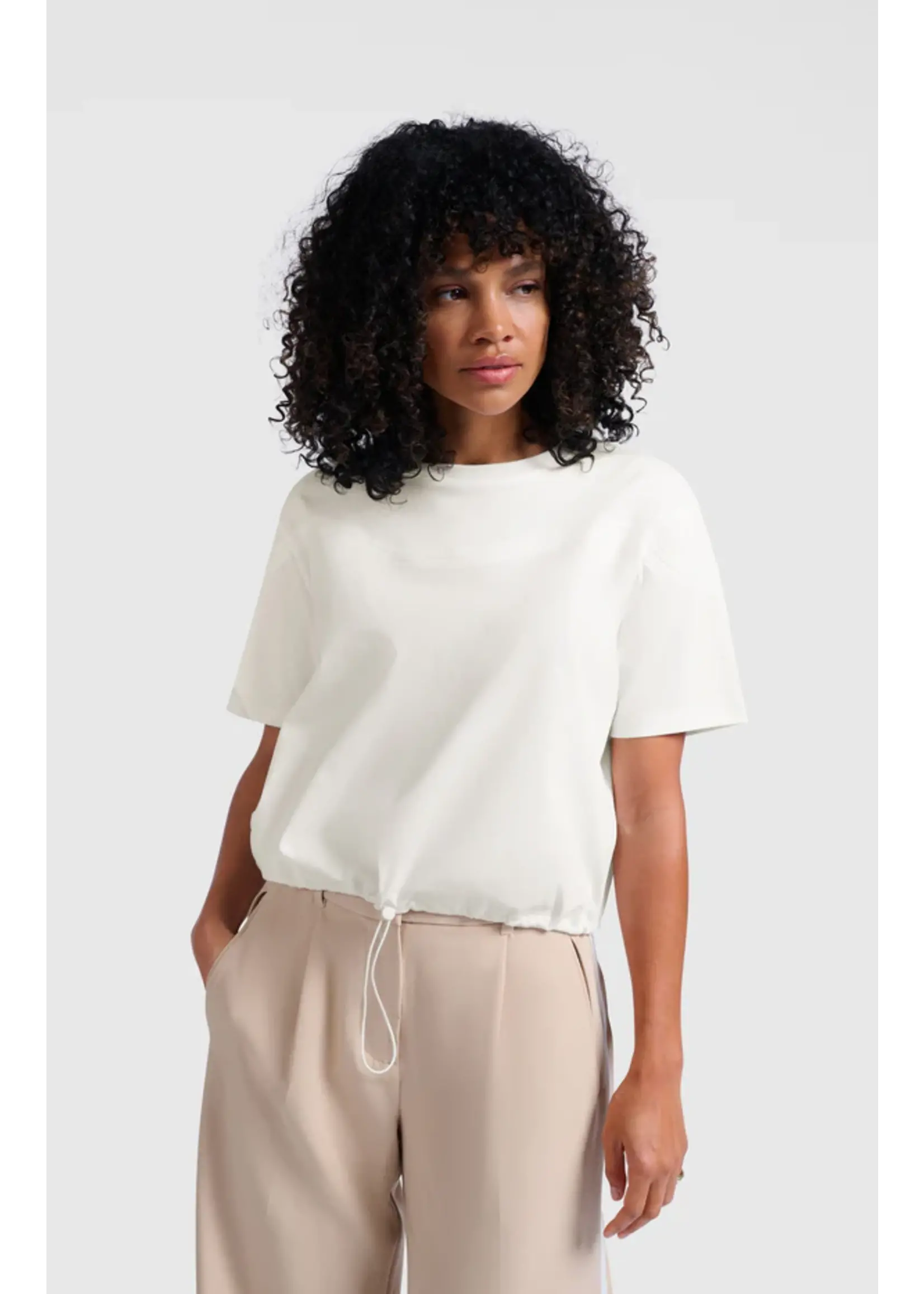 YAYA YAYA - Jersey Top With Elastic Drawcord