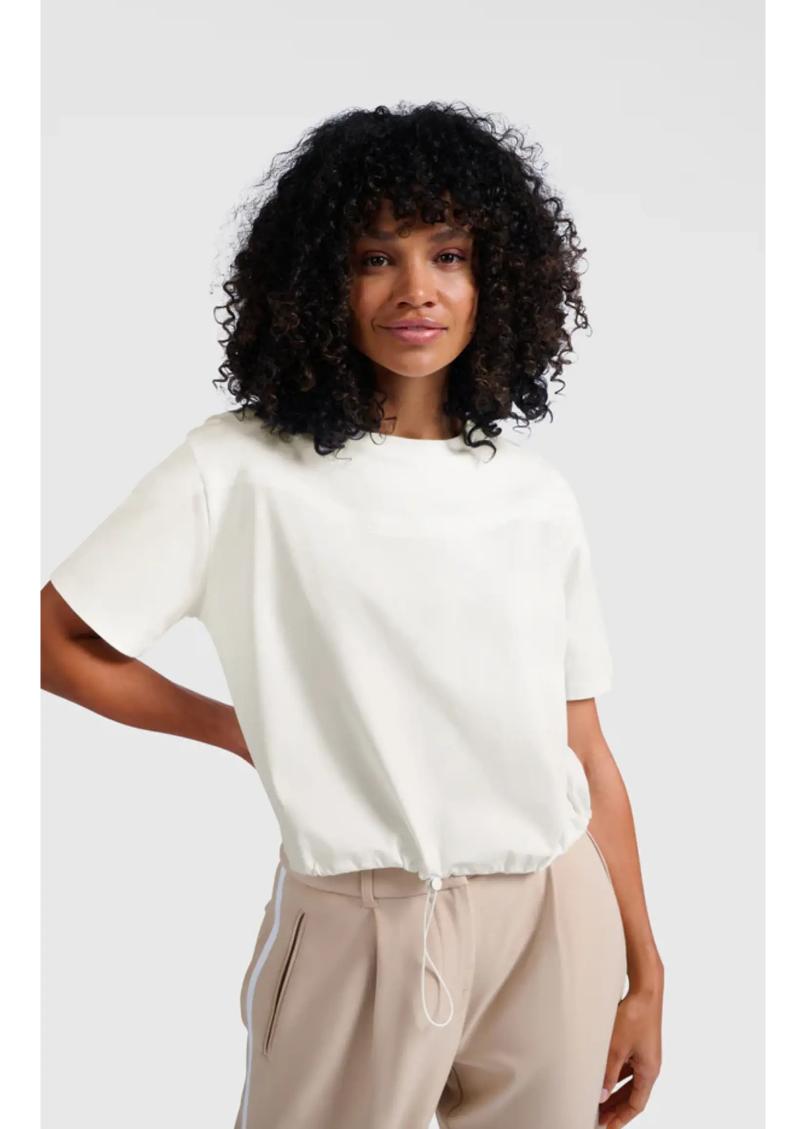YAYA YAYA - Jersey Top With Elastic Drawcord