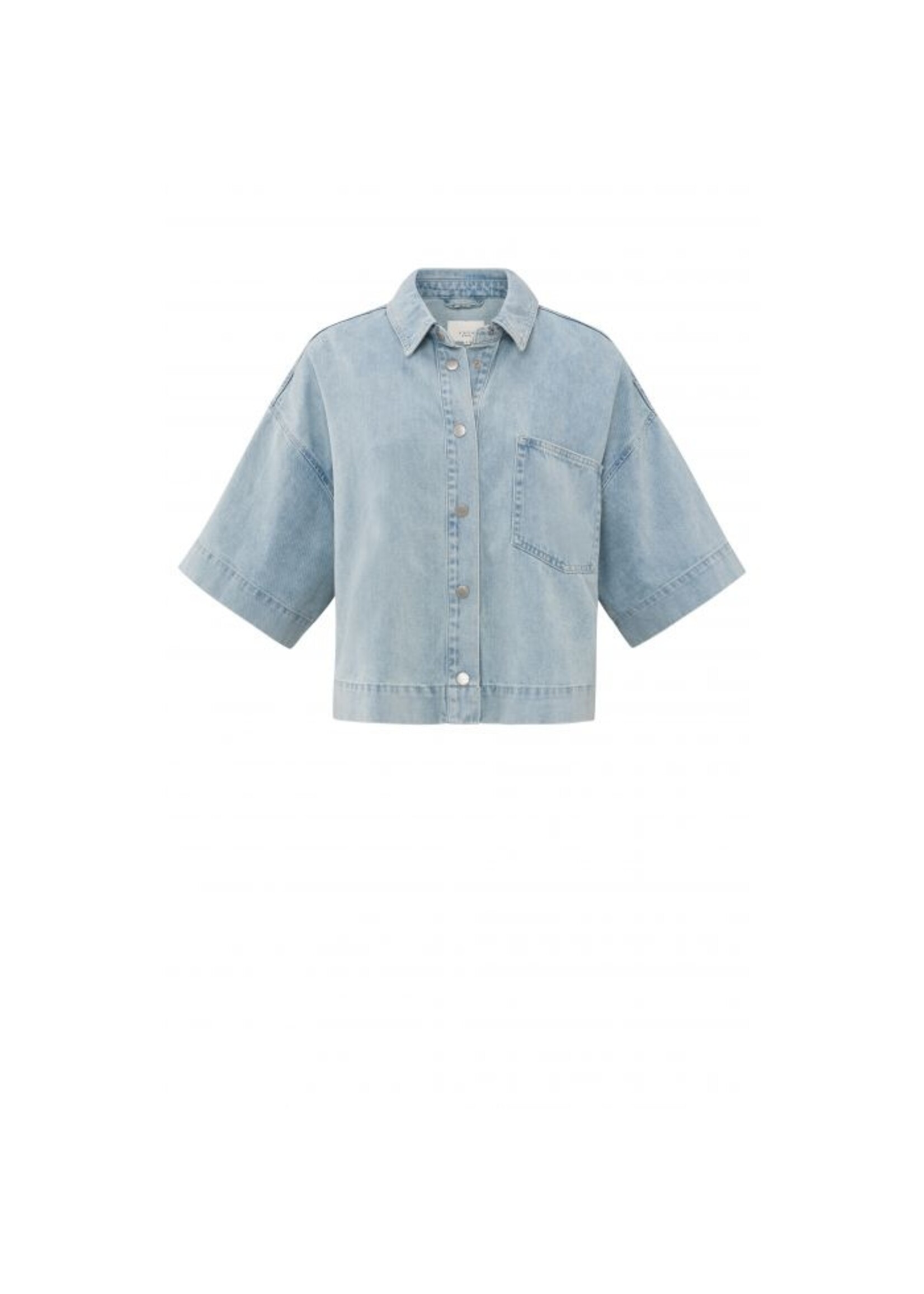 YAYA YAYA - Oversized Cropped Denim Jacket
