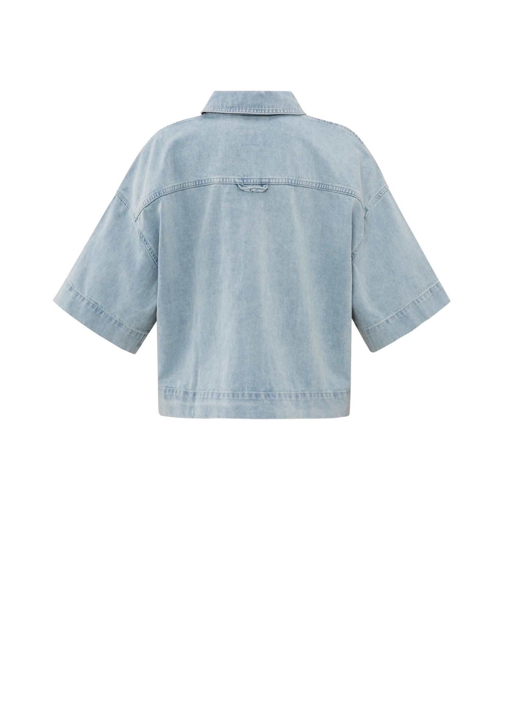 YAYA YAYA - Oversized Cropped Denim Jacket