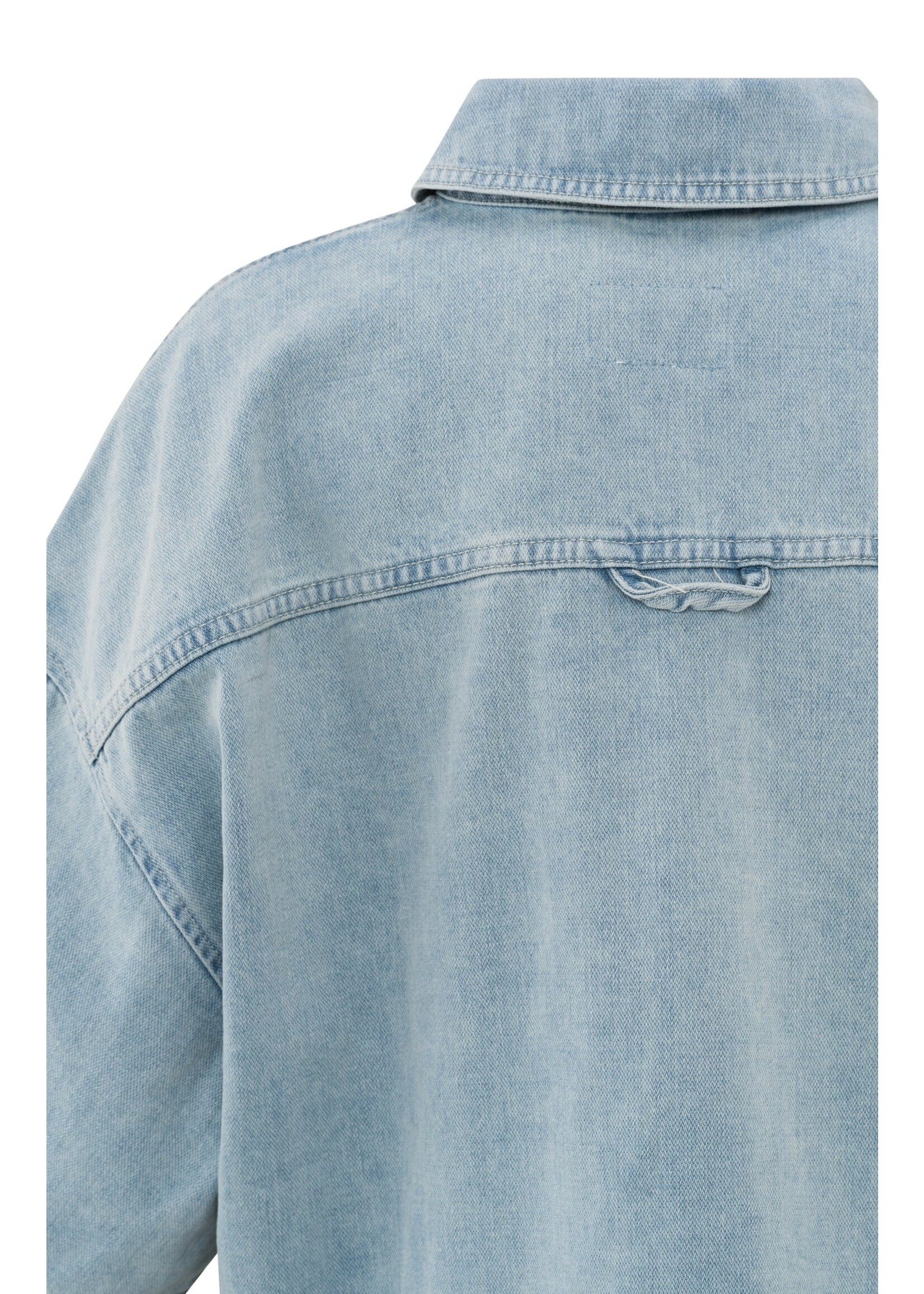 YAYA YAYA - Oversized Cropped Denim Jacket
