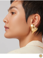 Jenny Bird Jenny Bird - Mega Art Heart Button Earrings