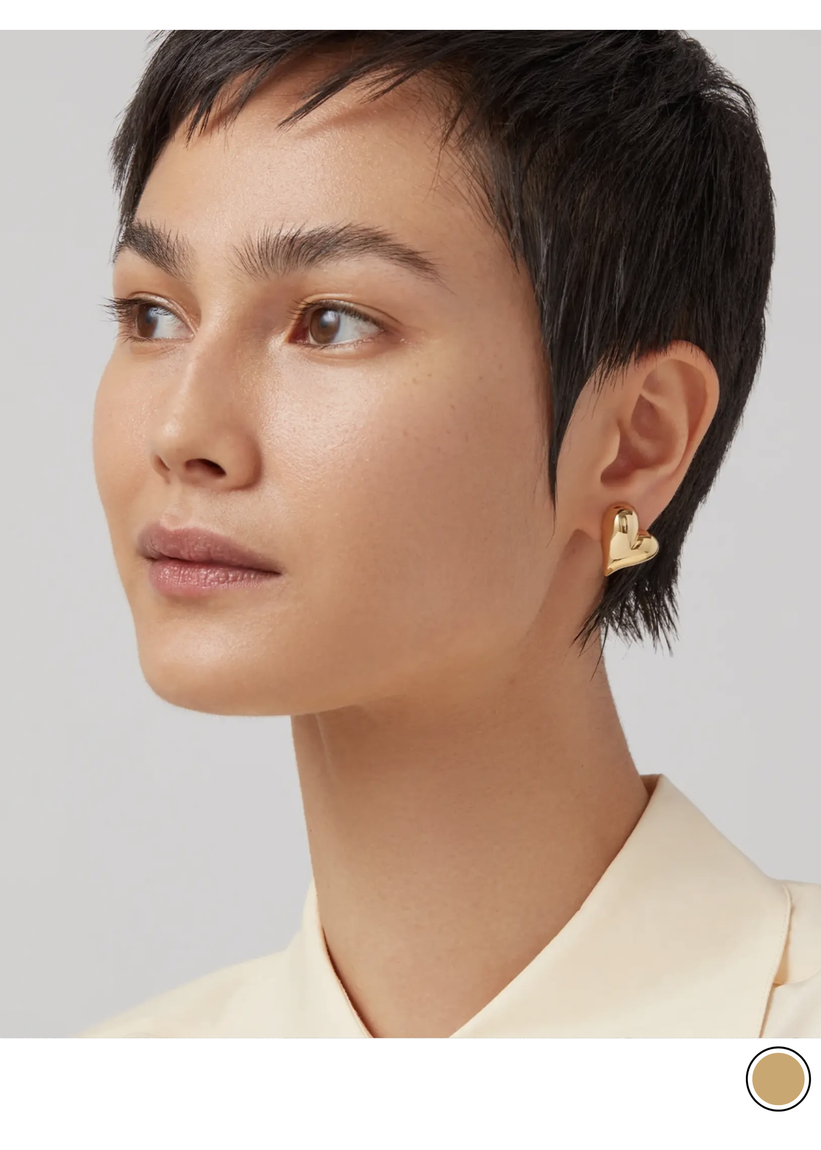 Jenny Bird Jenny Bird - Art Heart Button Earrings