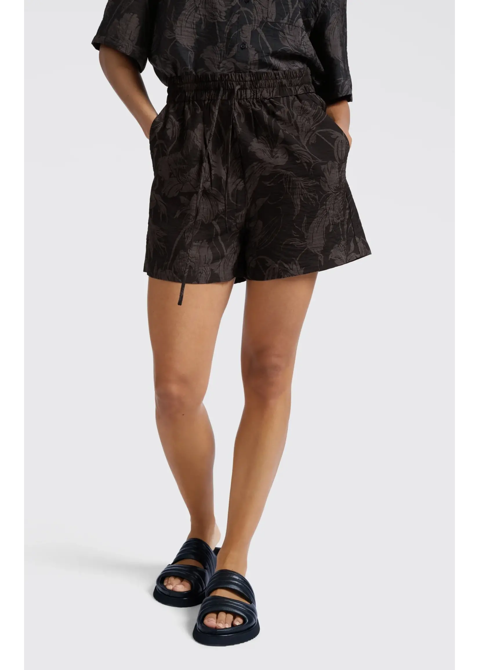 YAYA Yaya - Elastic Waist Printed Short