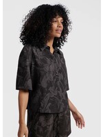 YAYA Yaya - Printed Short Sleeve Blouse