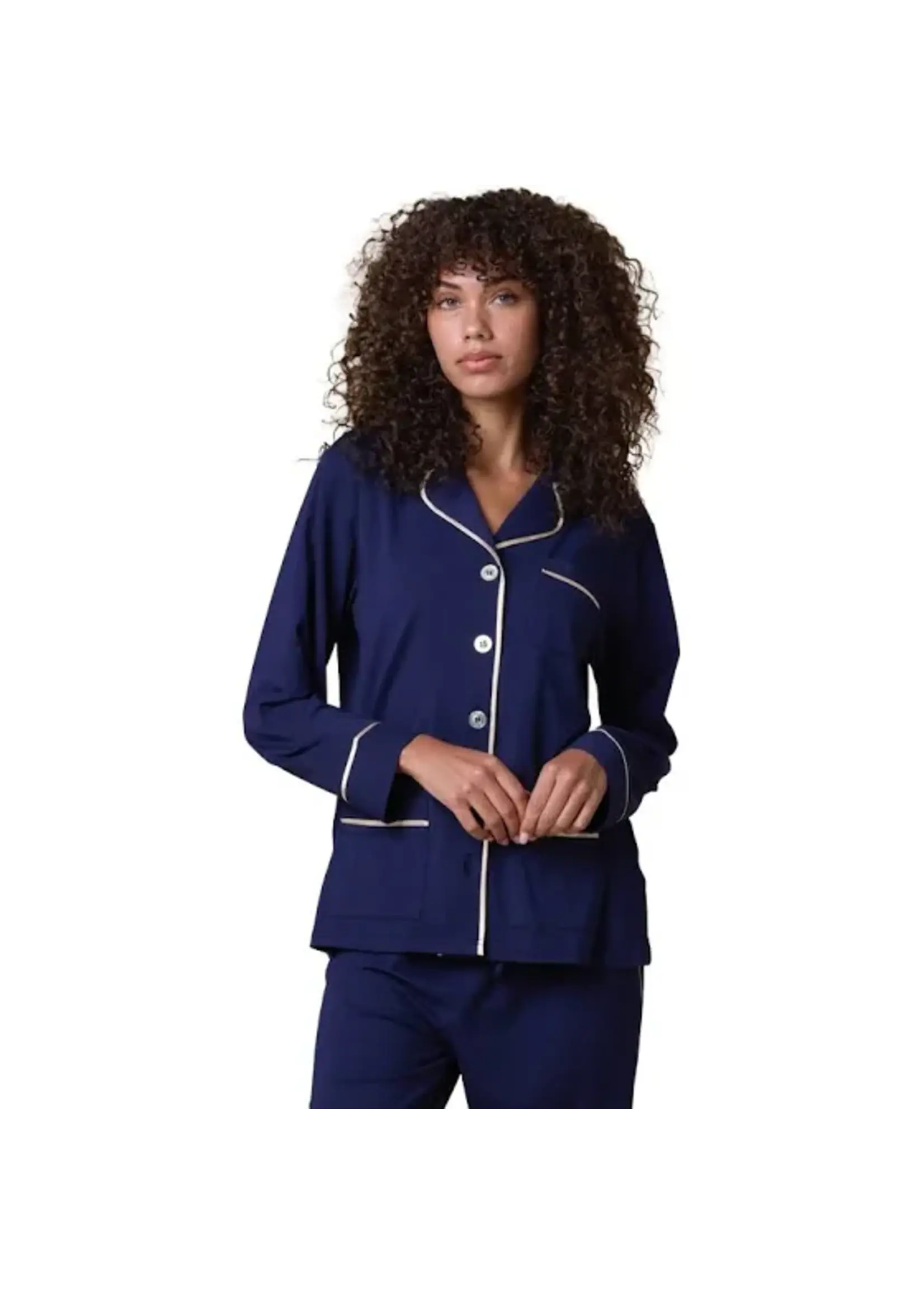 KIP Sleepwear Kip Sleepwear - Luxe Stretch Cotton Pyjama Set
