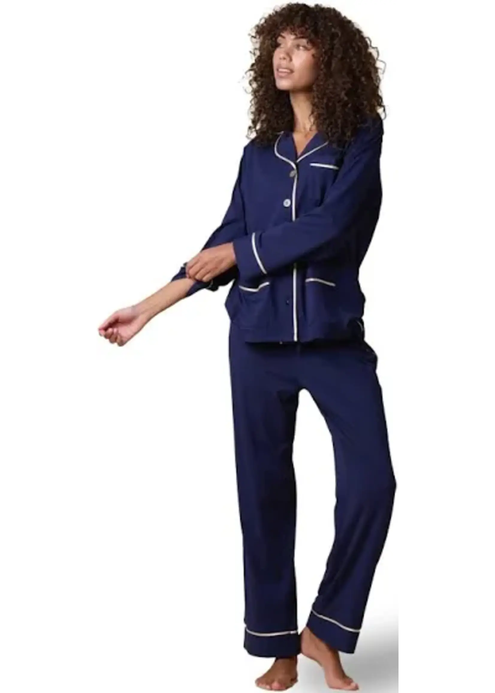 KIP Sleepwear Kip Sleepwear - Luxe Stretch Cotton Pyjama Set