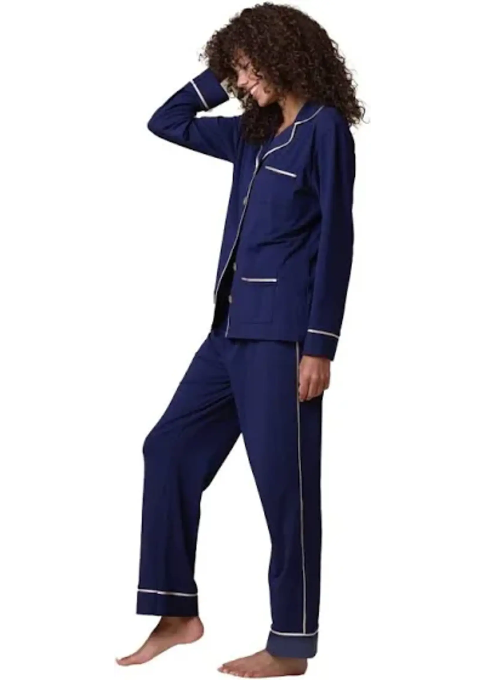KIP Sleepwear Kip Sleepwear - Luxe Stretch Cotton Pyjama Set