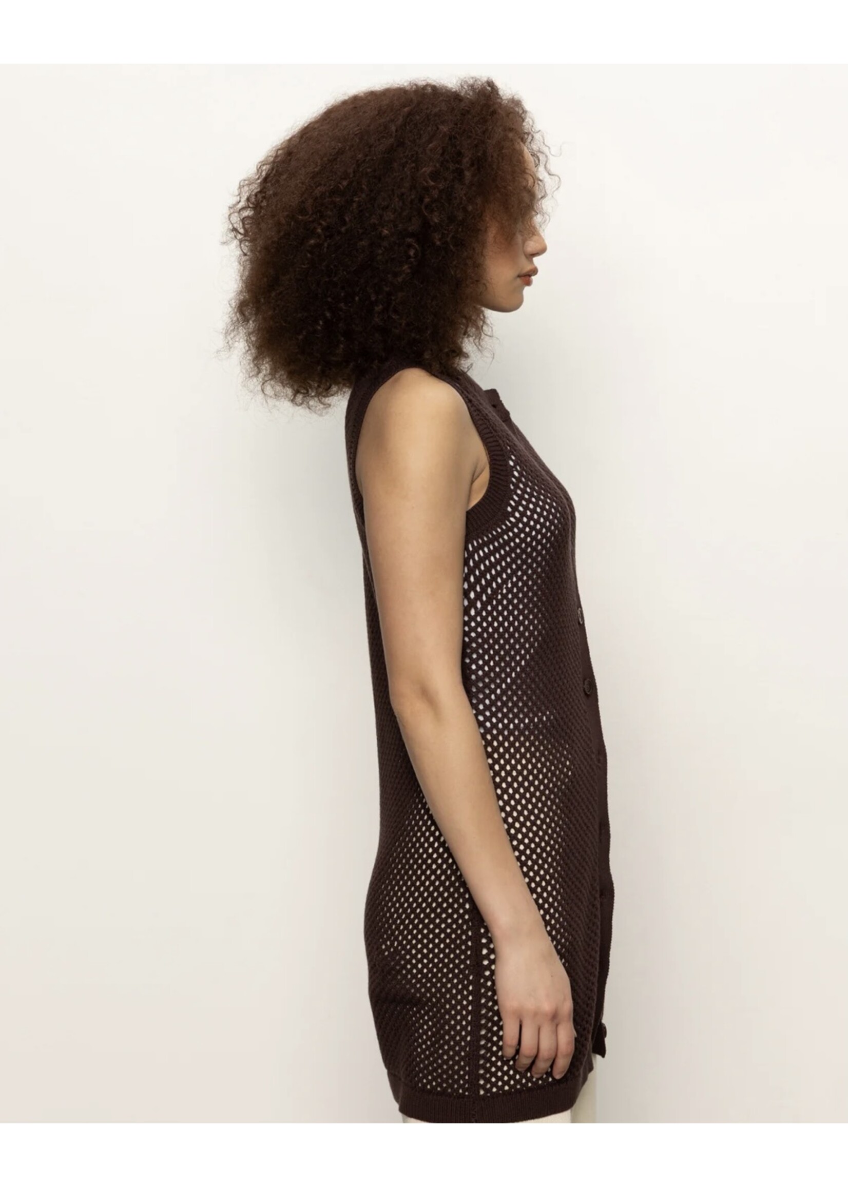 Sanctuary Sanctuary - Long Openwork Vest