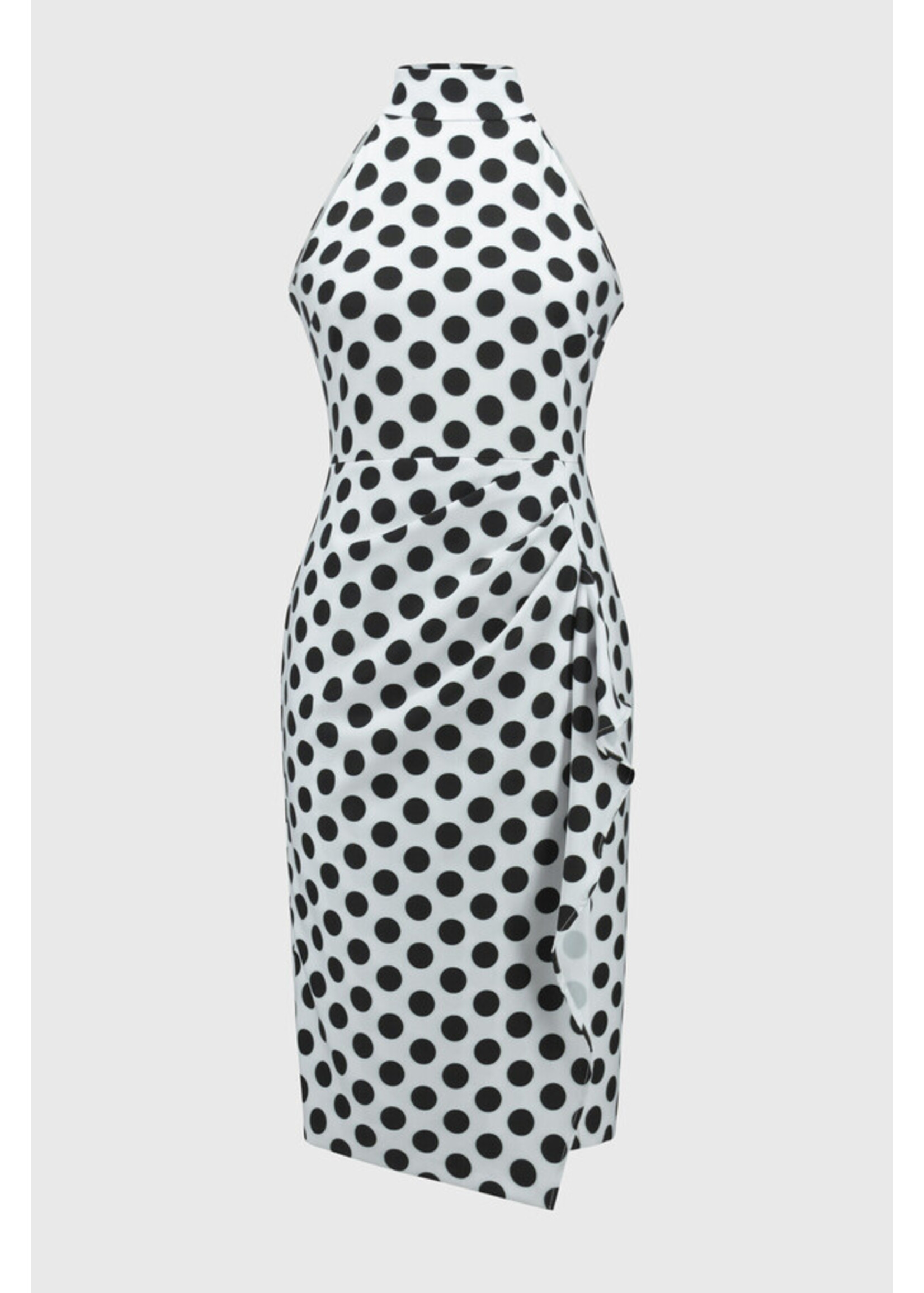 Joseph Ribkoff Joseph Ribkoff - Polka-Dot Halter Wrap Dress Style 251759