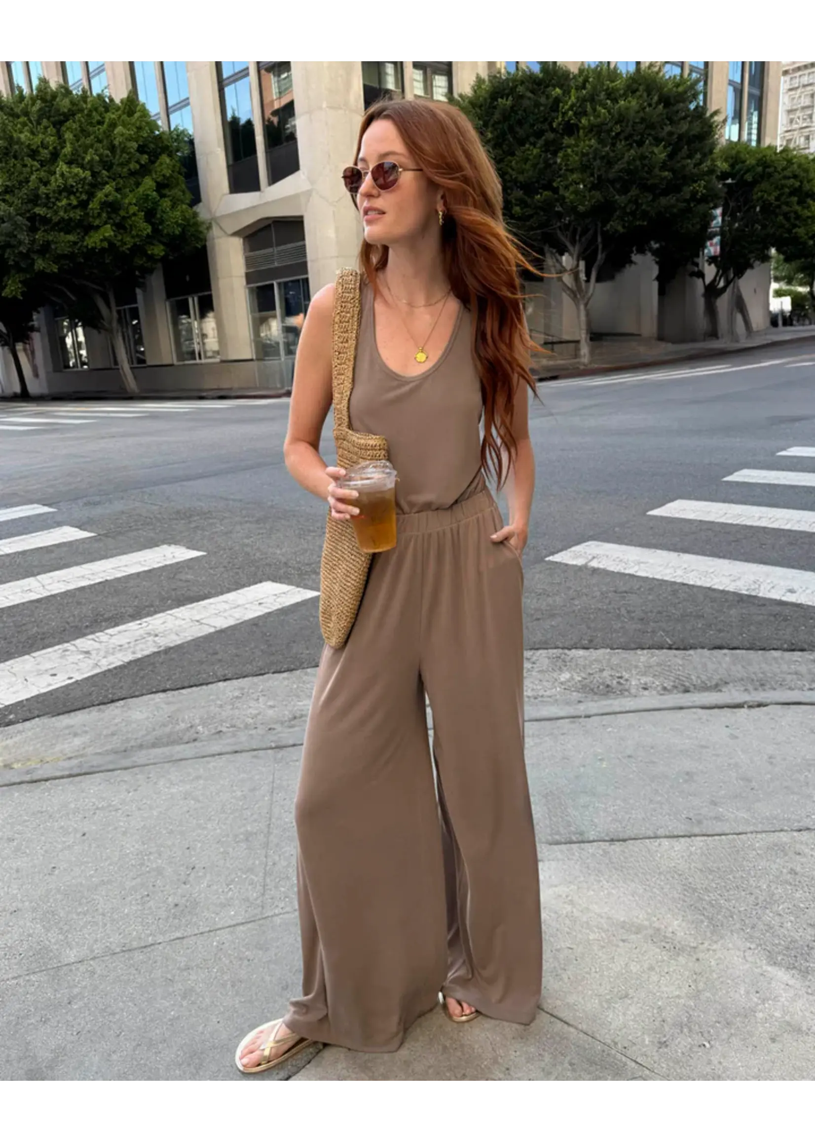 Splendid Splendid - Giada Sandwash Palazzo Pant