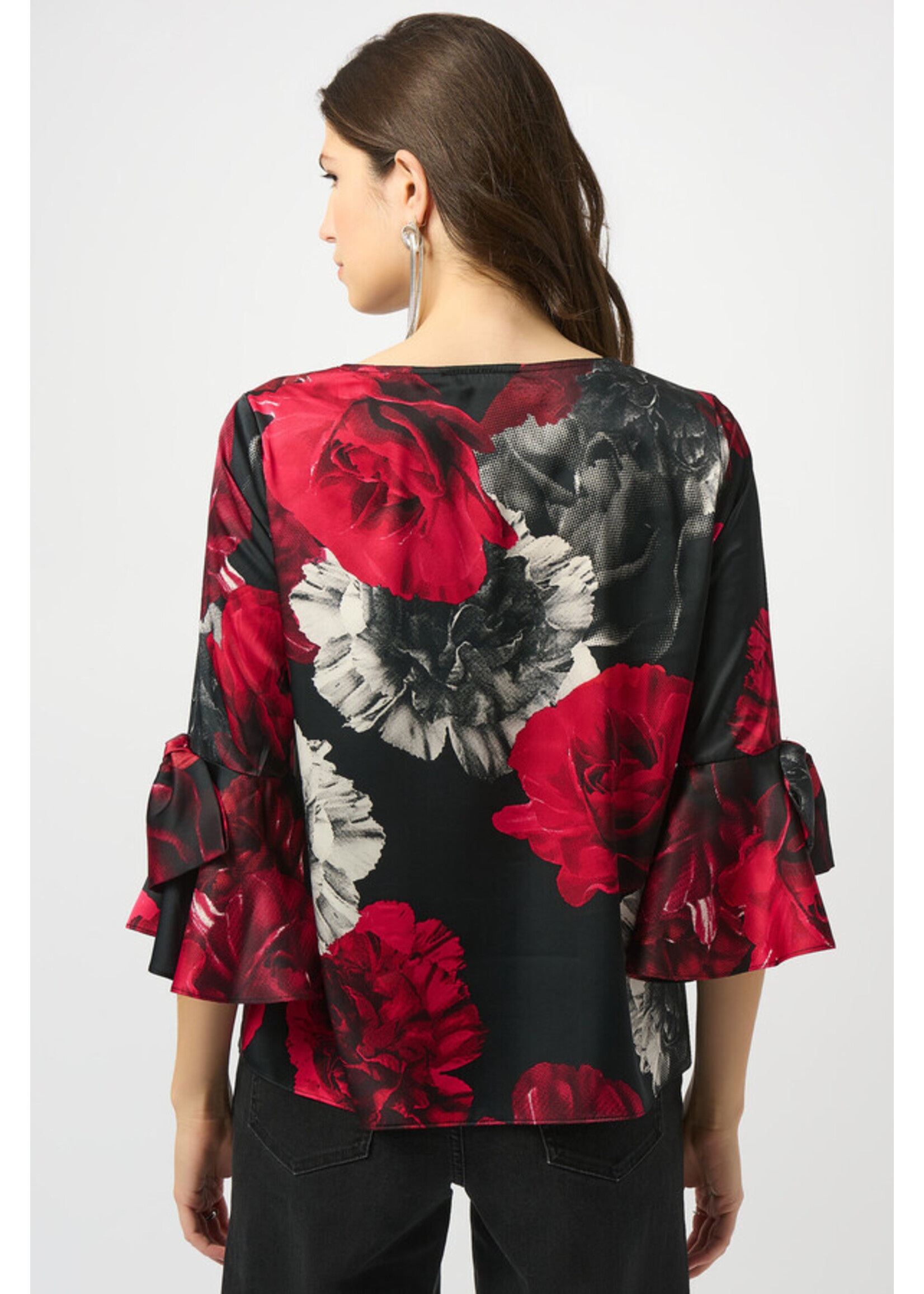Joseph Ribkoff Joseph Ribkoff - Floral Flare-Sleeve Blouse Style 253299