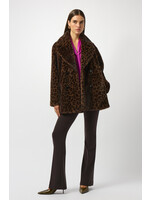Joseph Ribkoff Joseph Ribkoff - Leopard Print Faux Fur Coat Style 253937