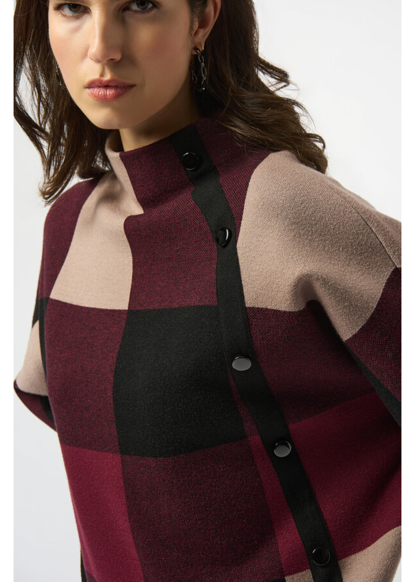 Joseph Ribkoff Joseph Ribkoff - Plaid Jacquard Sweater Knit Plaid 243948