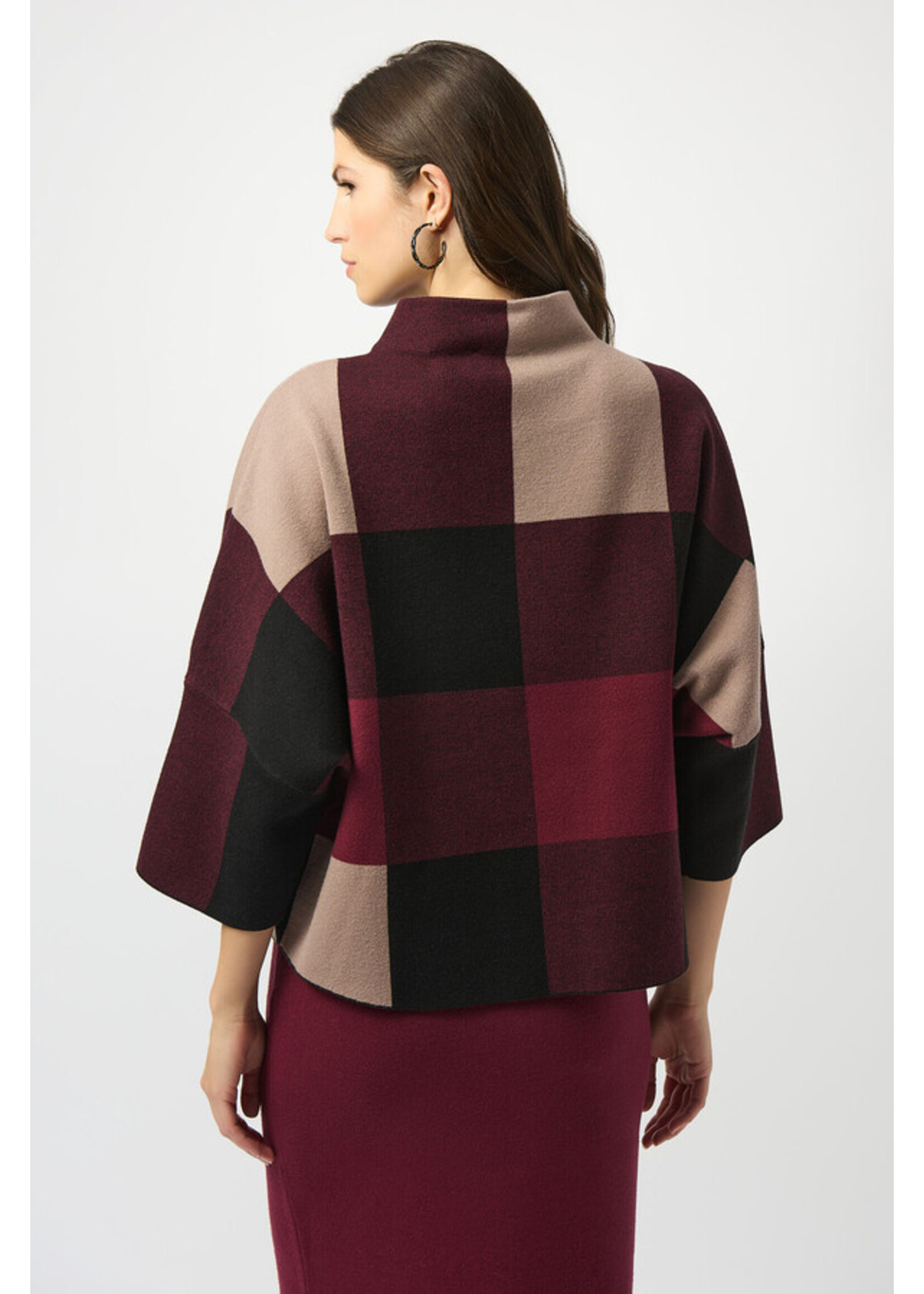 Joseph Ribkoff Joseph Ribkoff - Plaid Jacquard Sweater Knit Plaid 243948