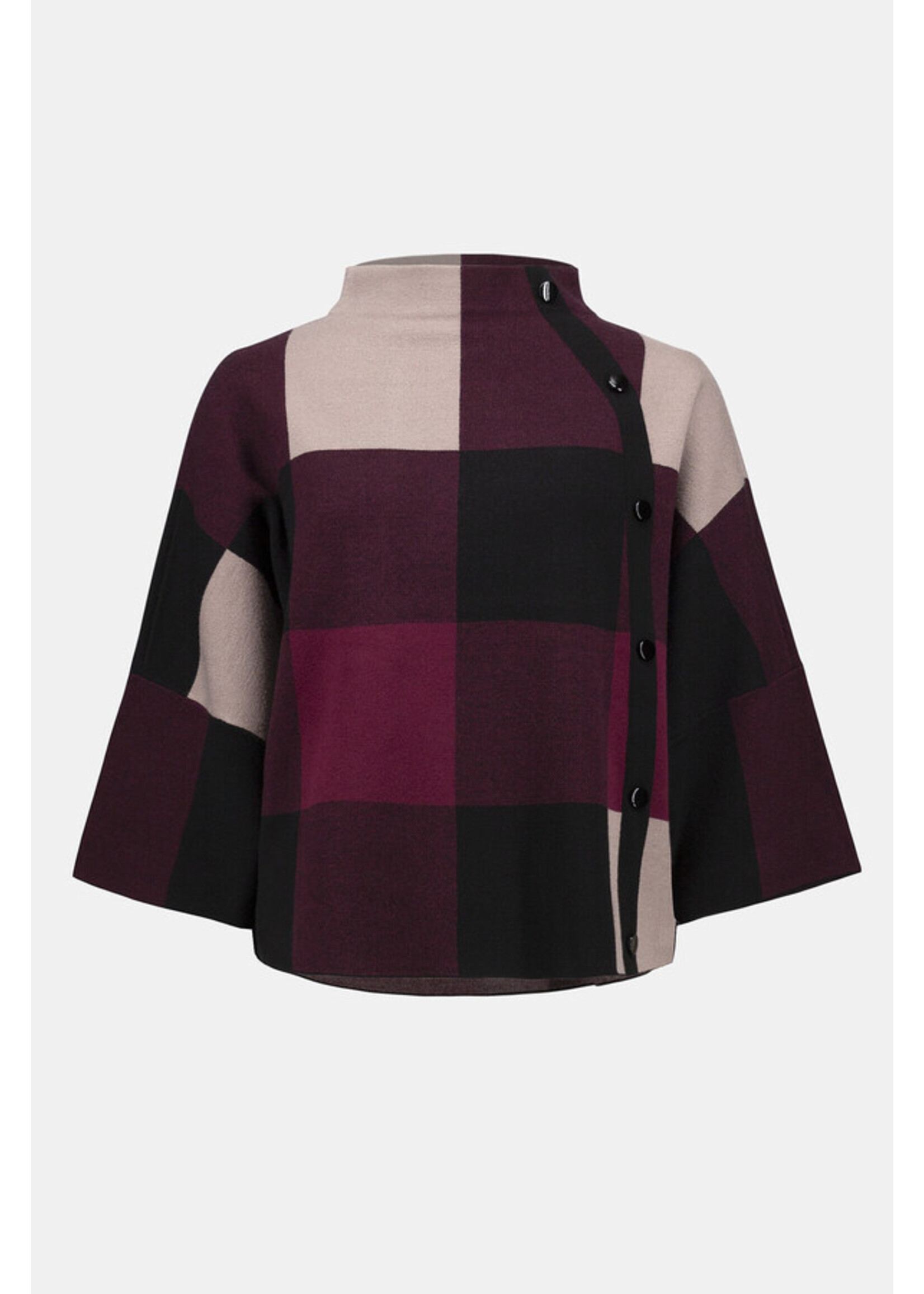 Joseph Ribkoff Joseph Ribkoff - Plaid Jacquard Sweater Knit Plaid 243948