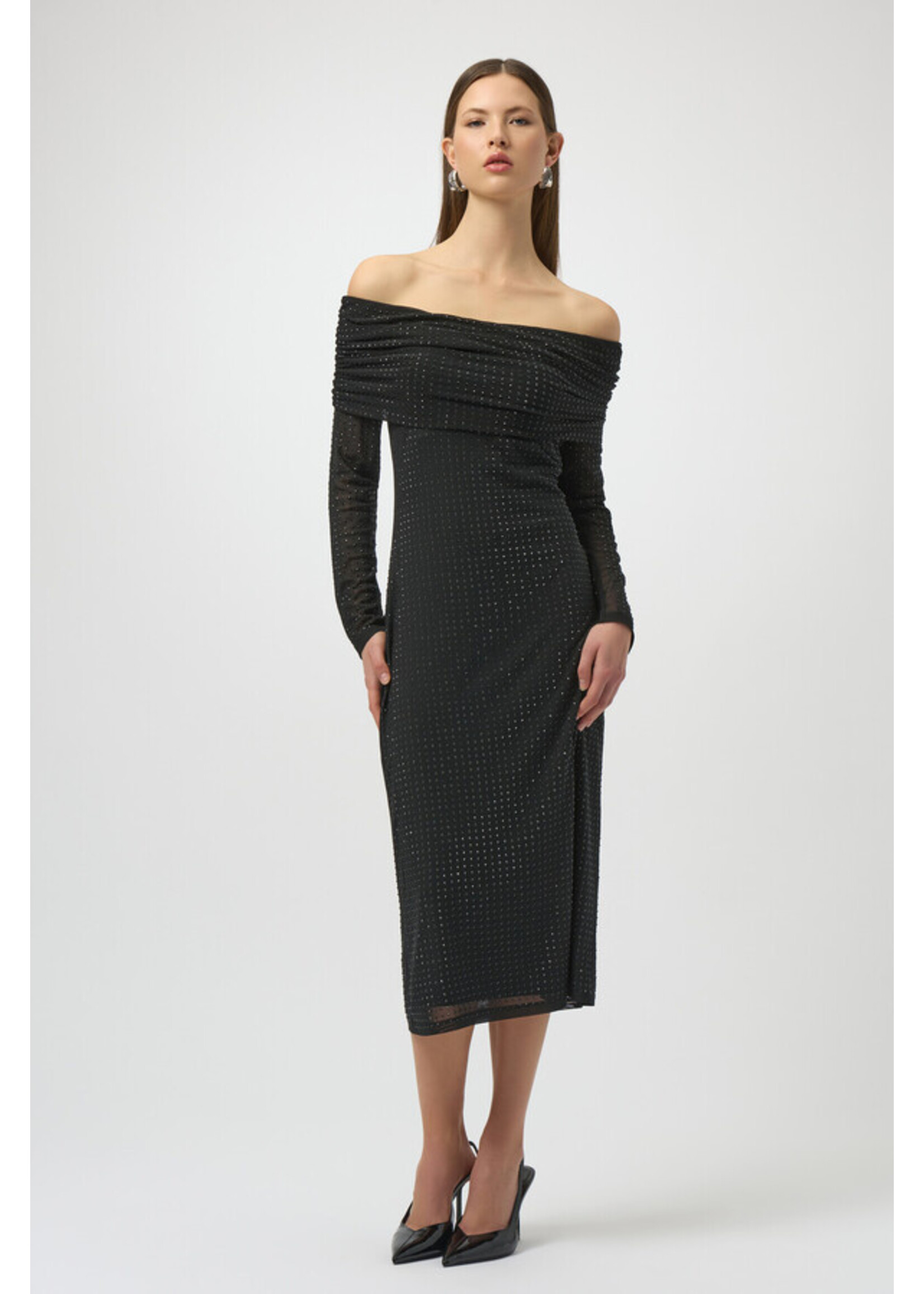 Joseph Ribkoff Joseph Ribkoff - Off-Shoulder Midi Dress Style 254913