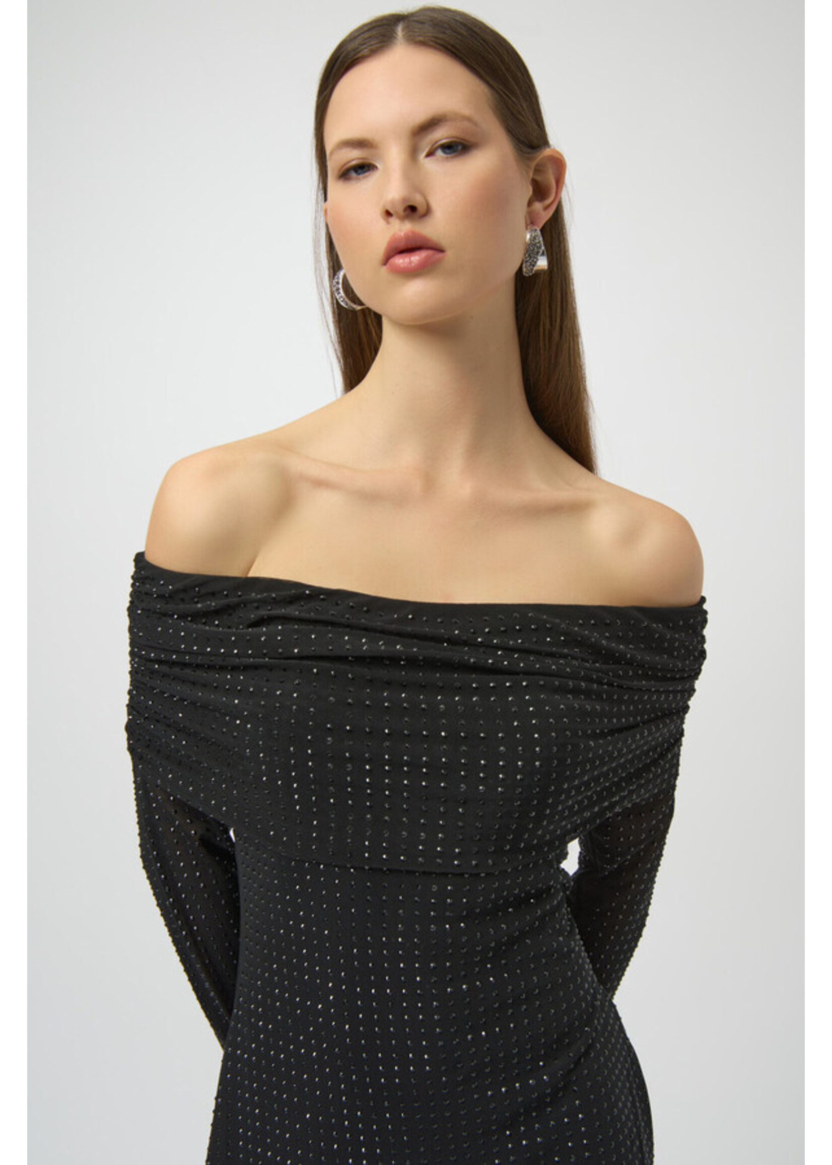 Joseph Ribkoff Joseph Ribkoff - Off-Shoulder Midi Dress Style 254913