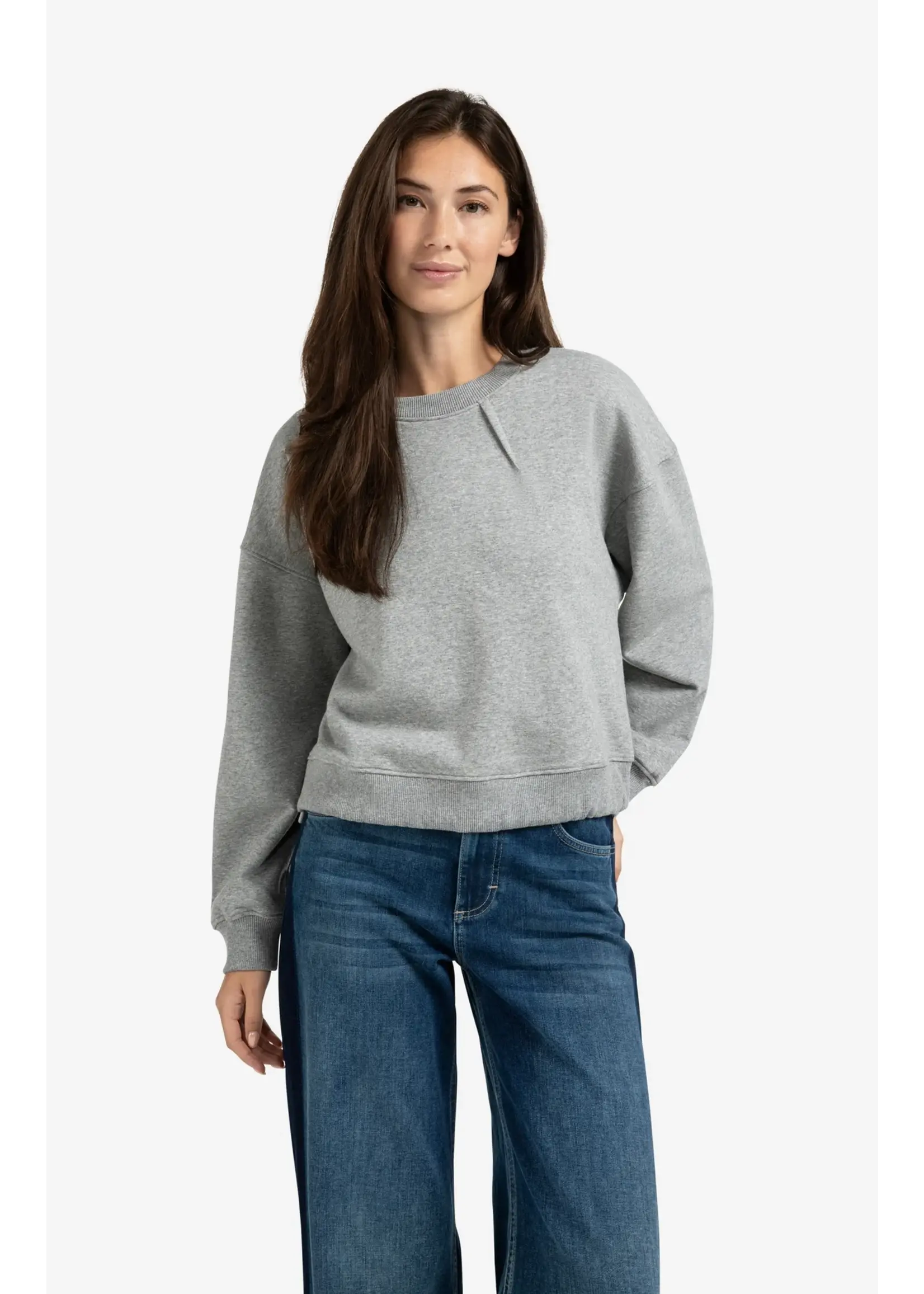YAYA YAYA - Sweatshirt With Pleat Detail