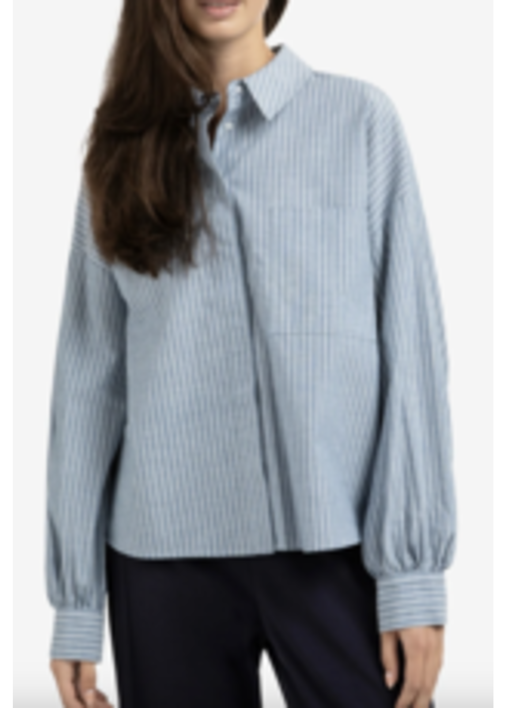 YAYA YAYA - Striped Blouse With Pocket