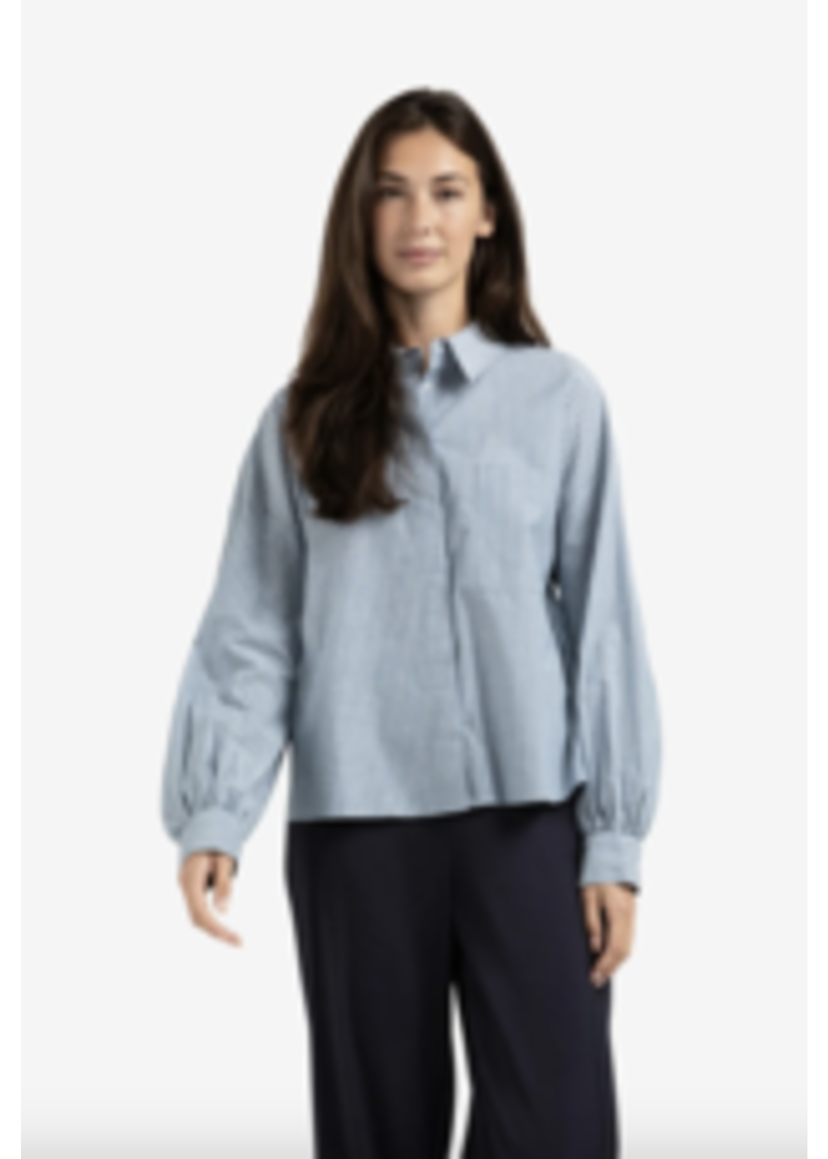 YAYA YAYA - Striped Blouse With Pocket