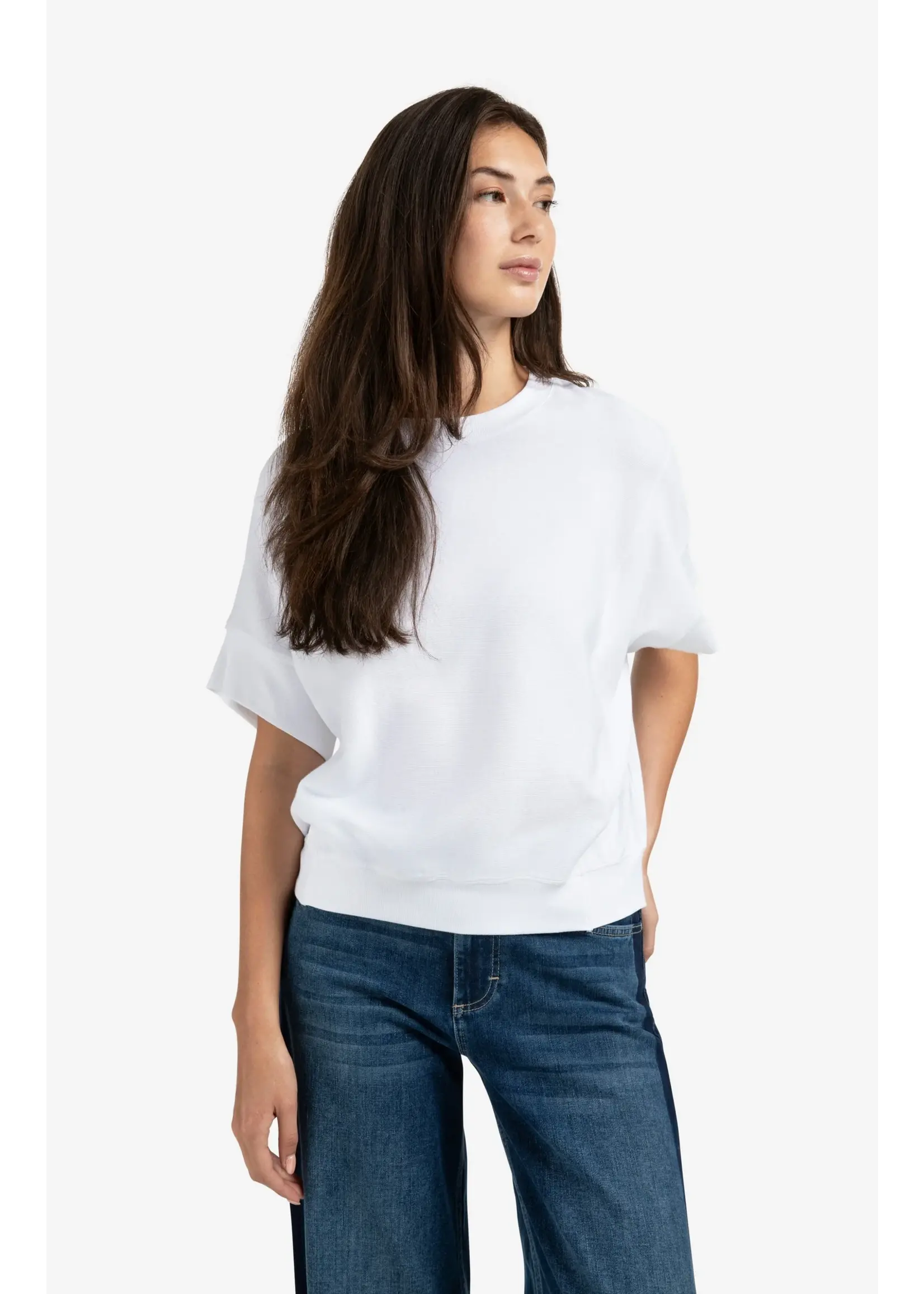 YAYA YAYA - Short Sleeve Jersey Rib Top