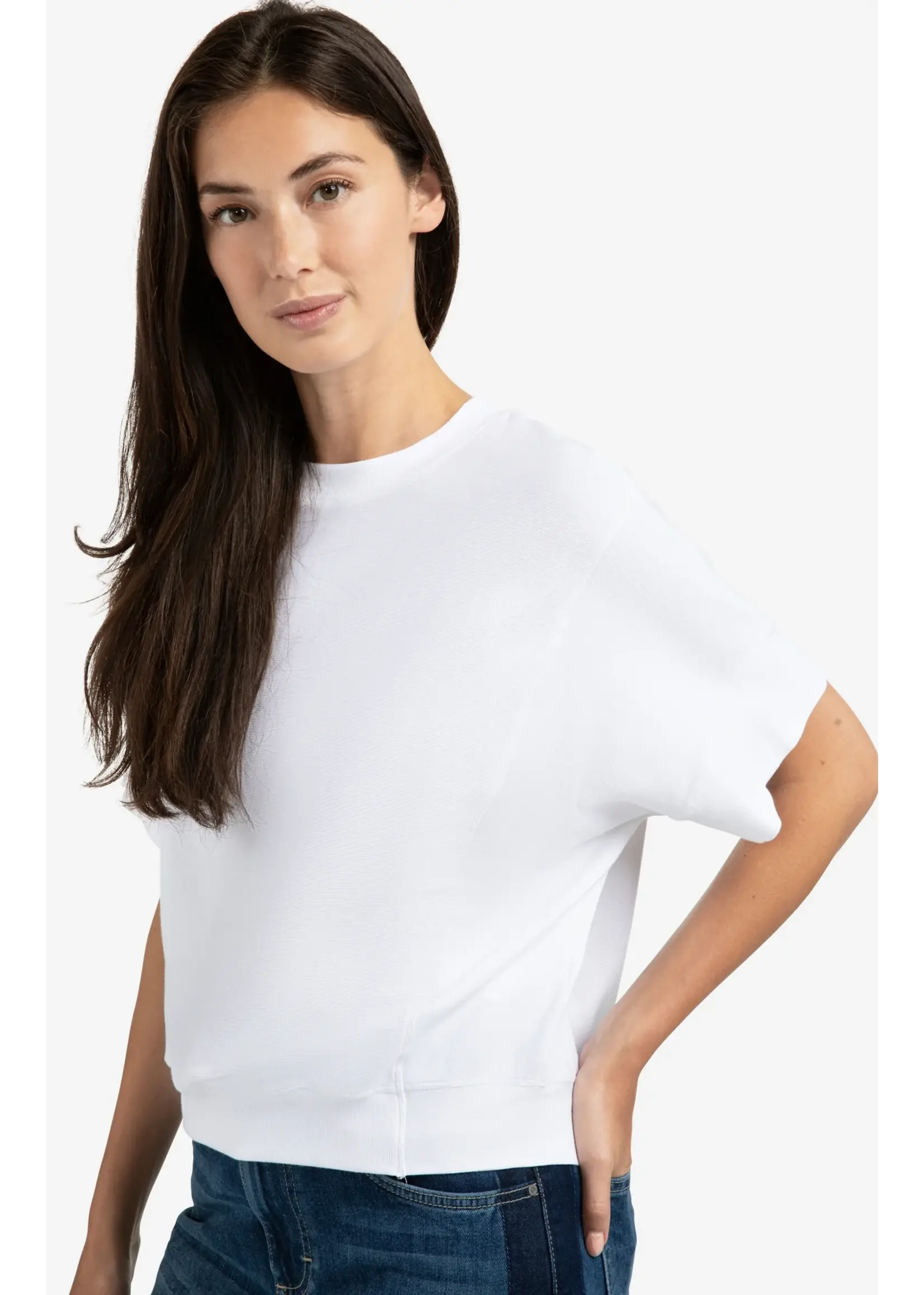 YAYA YAYA - Short Sleeve Jersey Rib Top