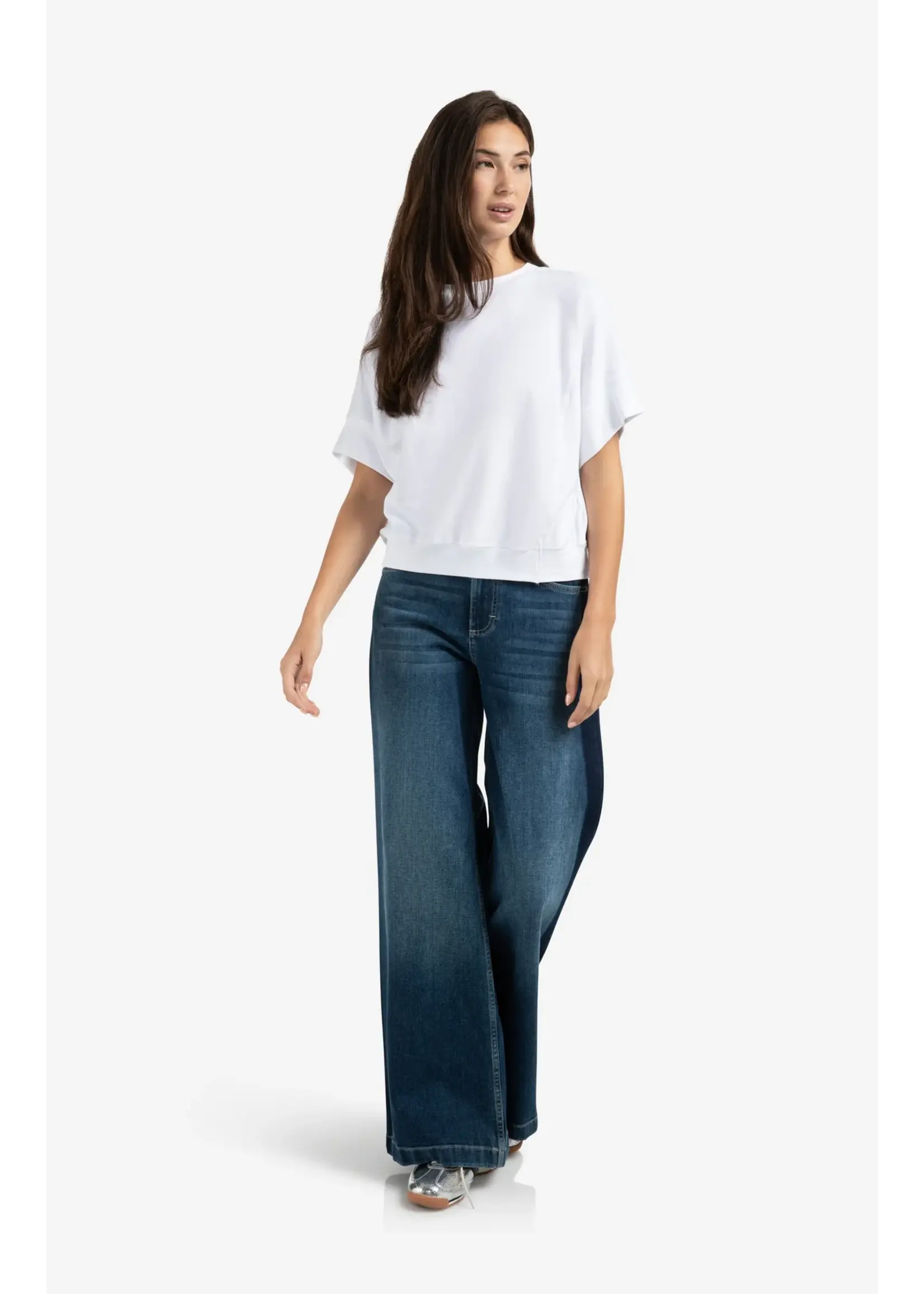 YAYA YAYA - Short Sleeve Jersey Rib Top