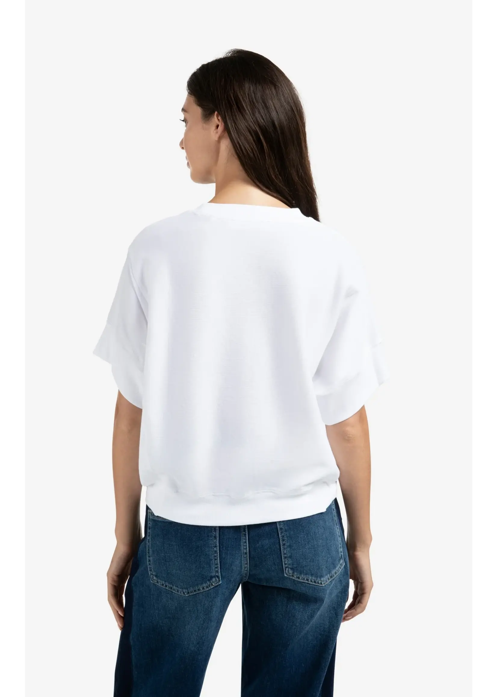YAYA YAYA - Short Sleeve Jersey Rib Top