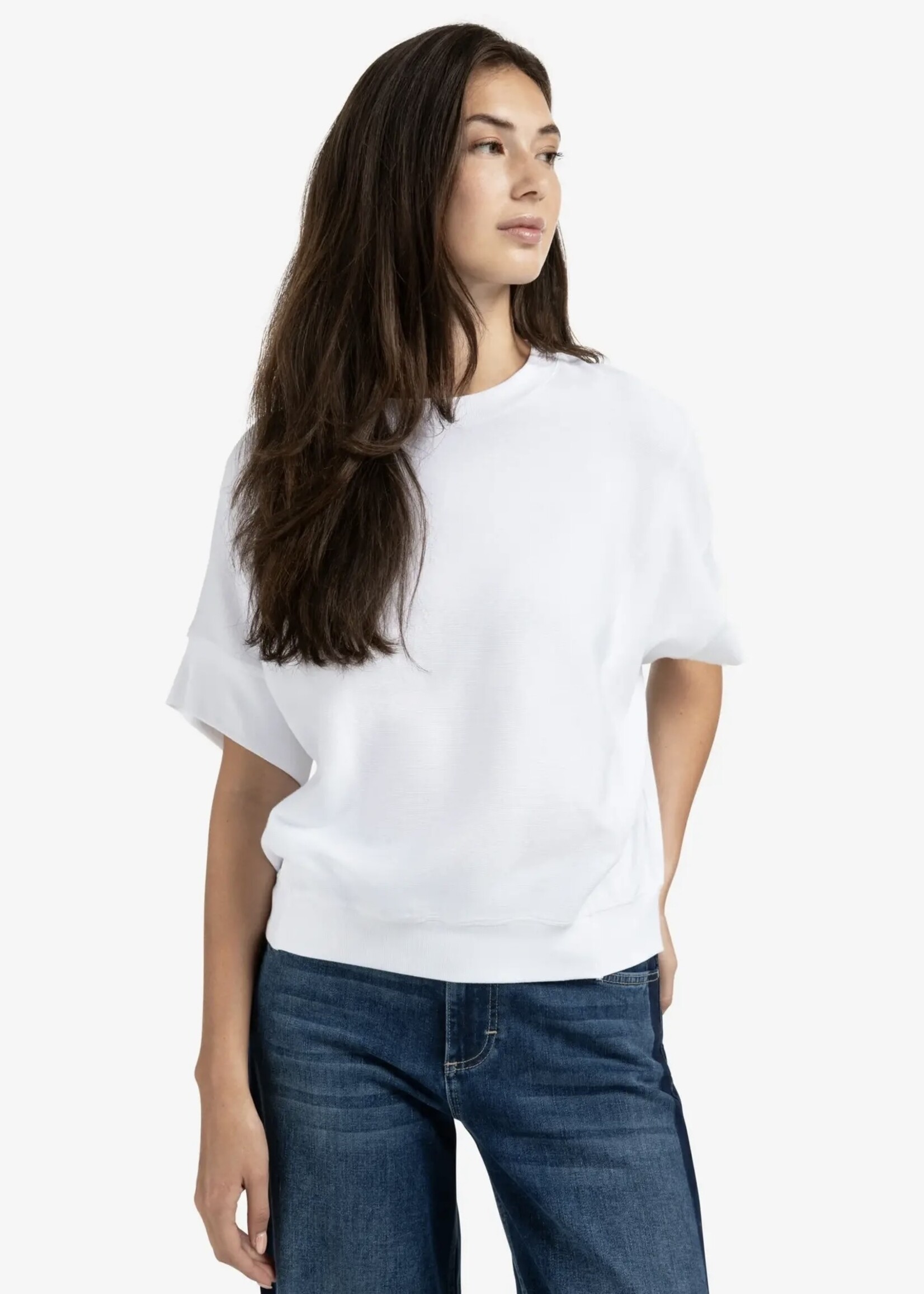 YAYA YAYA - Short Sleeve Jersey Rib Top