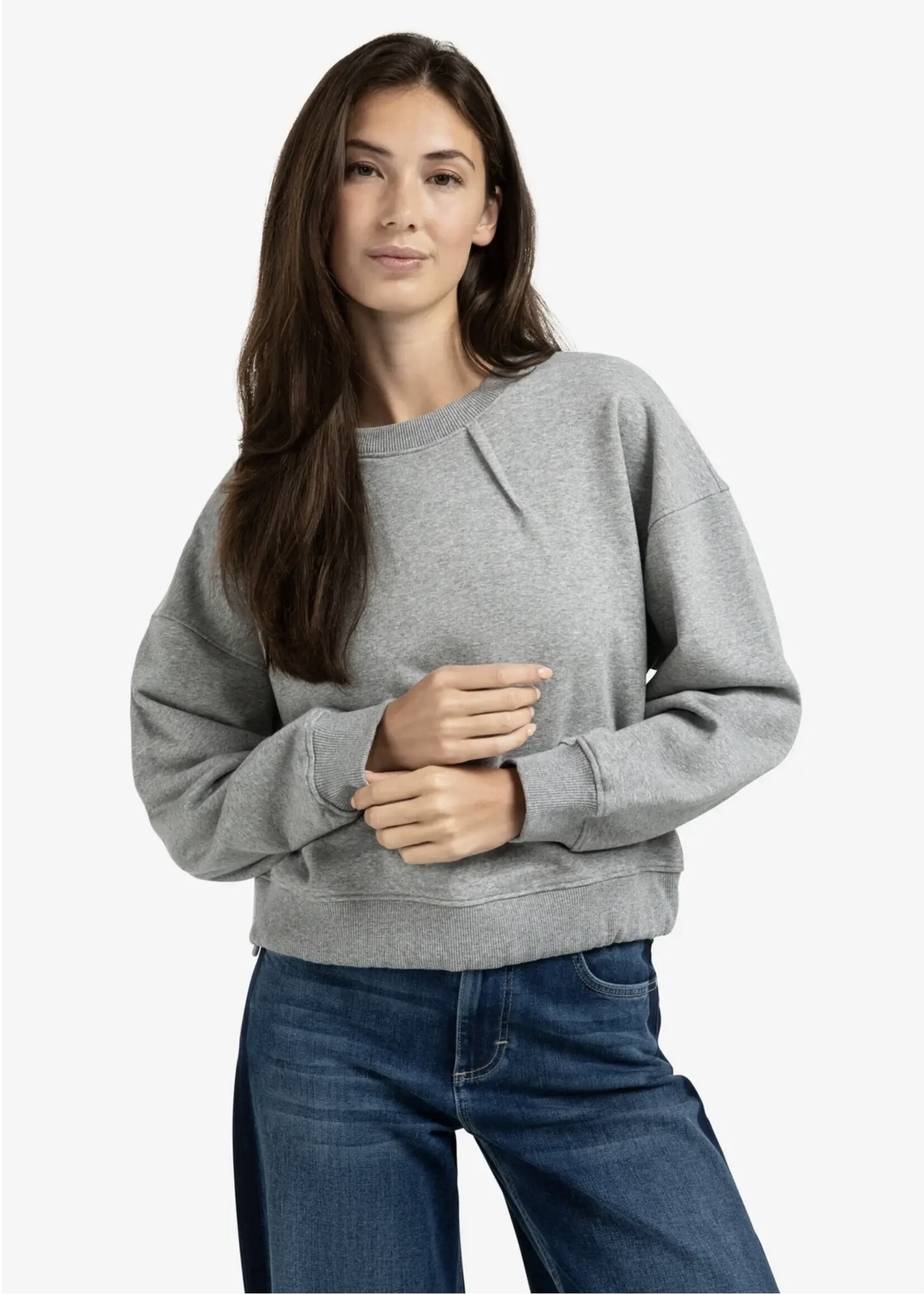YAYA YAYA - Sweatshirt With Pleat Detail