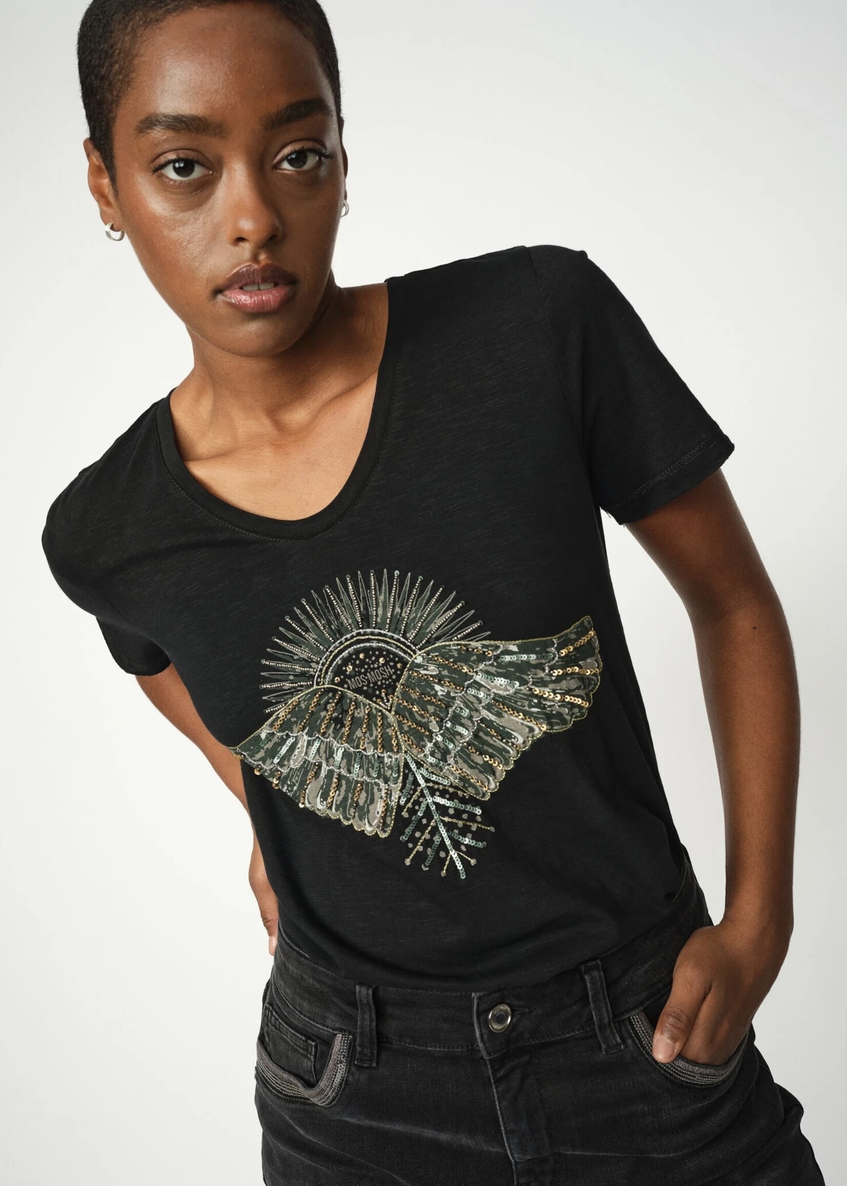 Mos Mosh Mos Mosh - Nadine O-SS Deco Tee