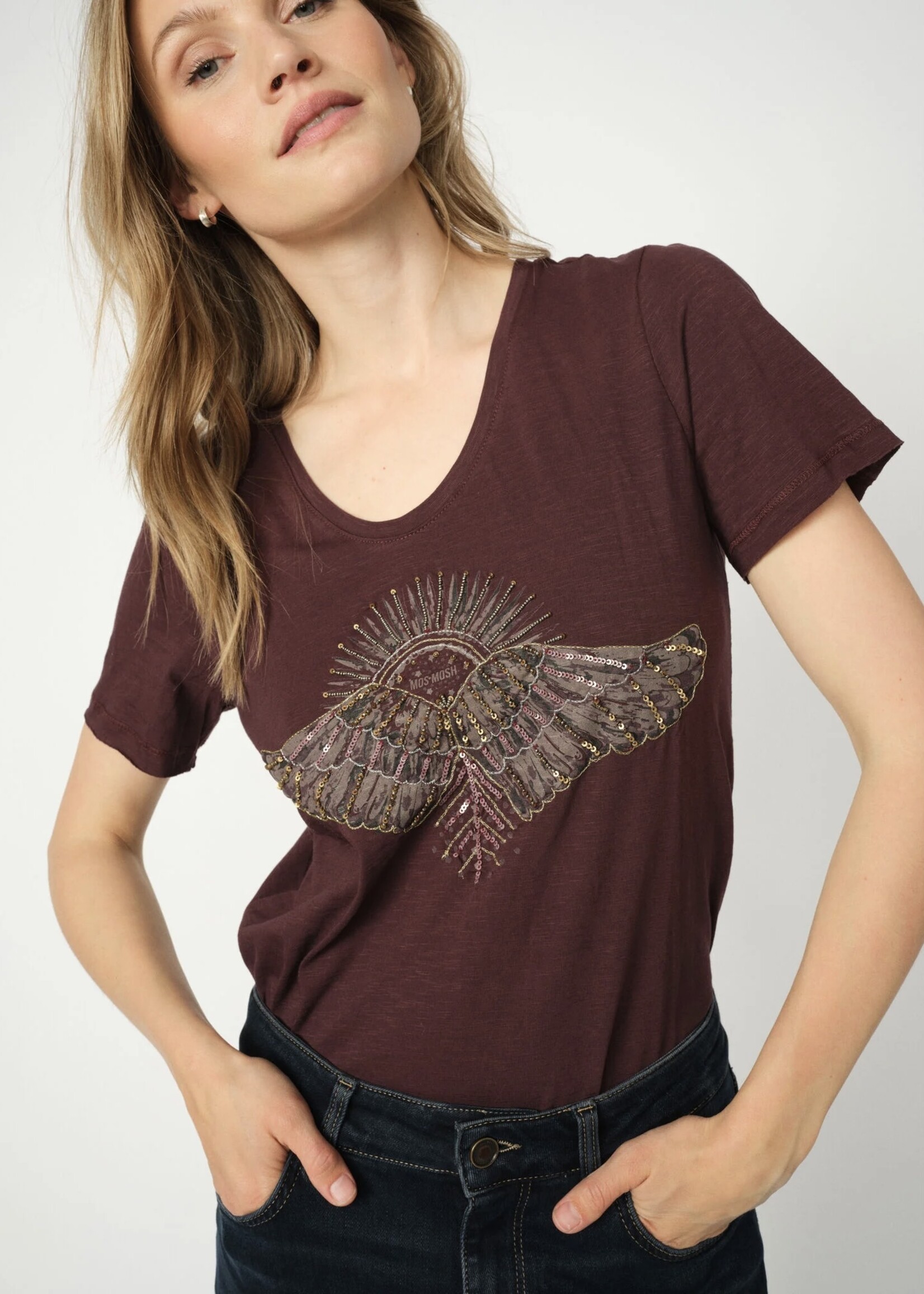 Mos Mosh Mos Mosh - Nadine O -SS Deco Tee