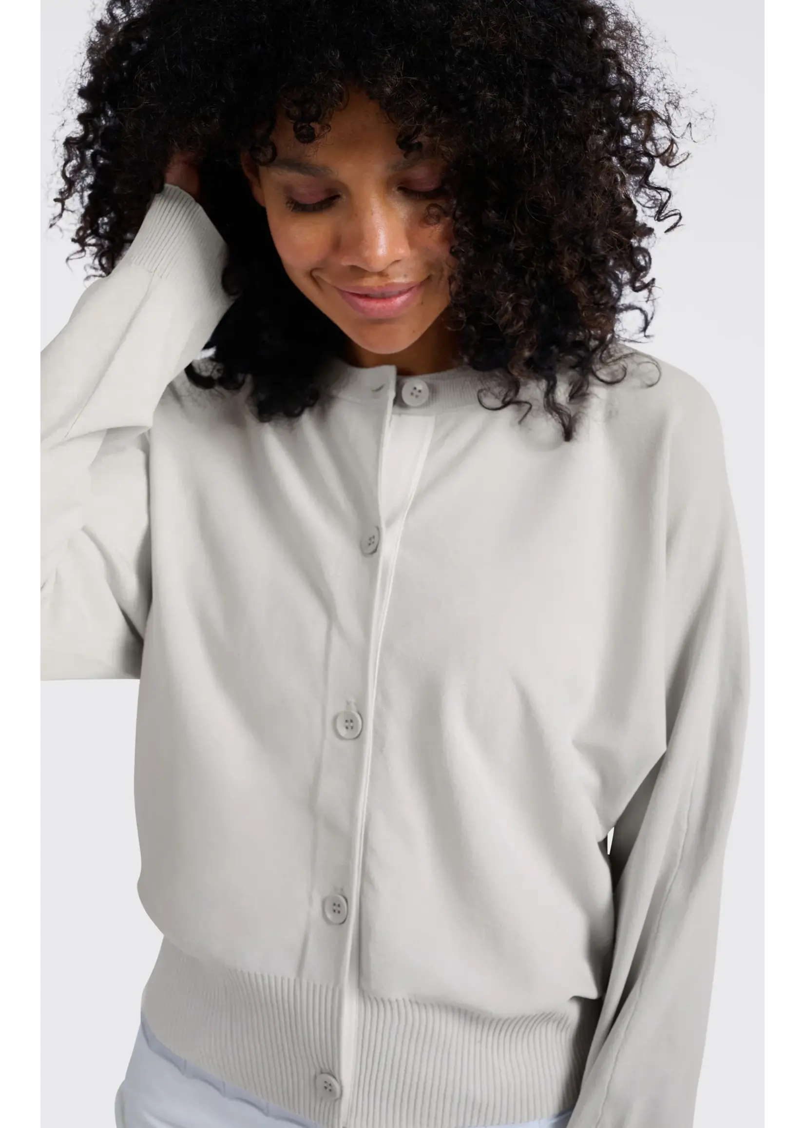 YAYA YAYA - Batwing Cardigan With Contrast Details