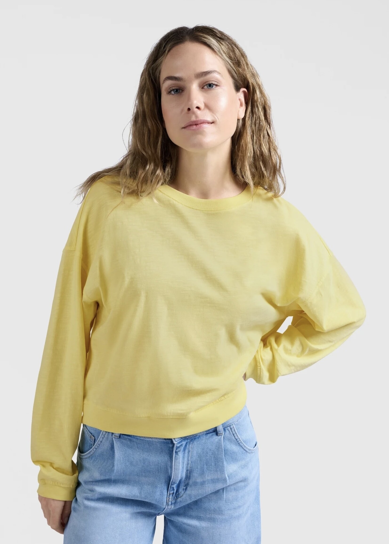 YAYA YAYA - Sweatshirt With Slub Effect
