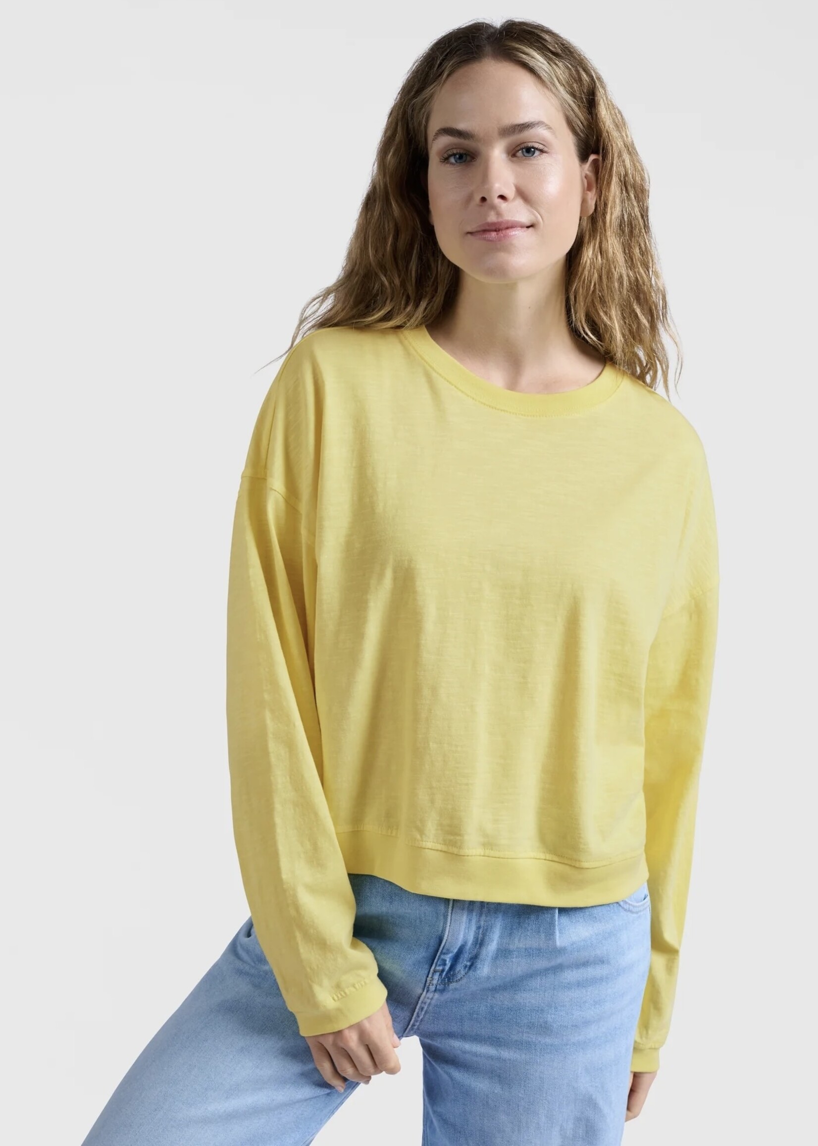 YAYA YAYA - Sweatshirt With Slub Effect