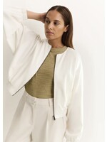 YAYA YAYA - Woven Cropped Summer Bomber Jacket